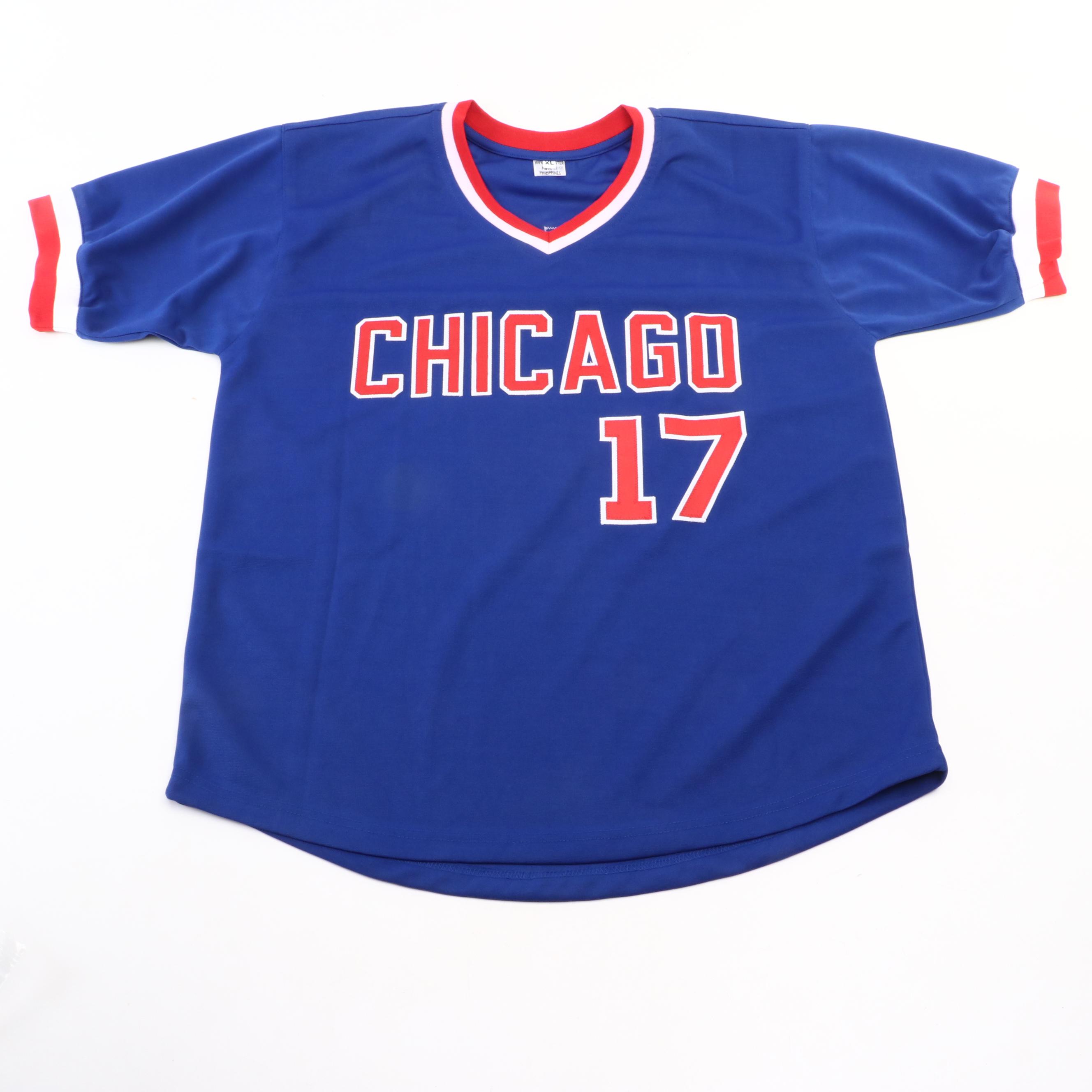 Mark Grace Signed Chicago Cubs Baseball Jersey