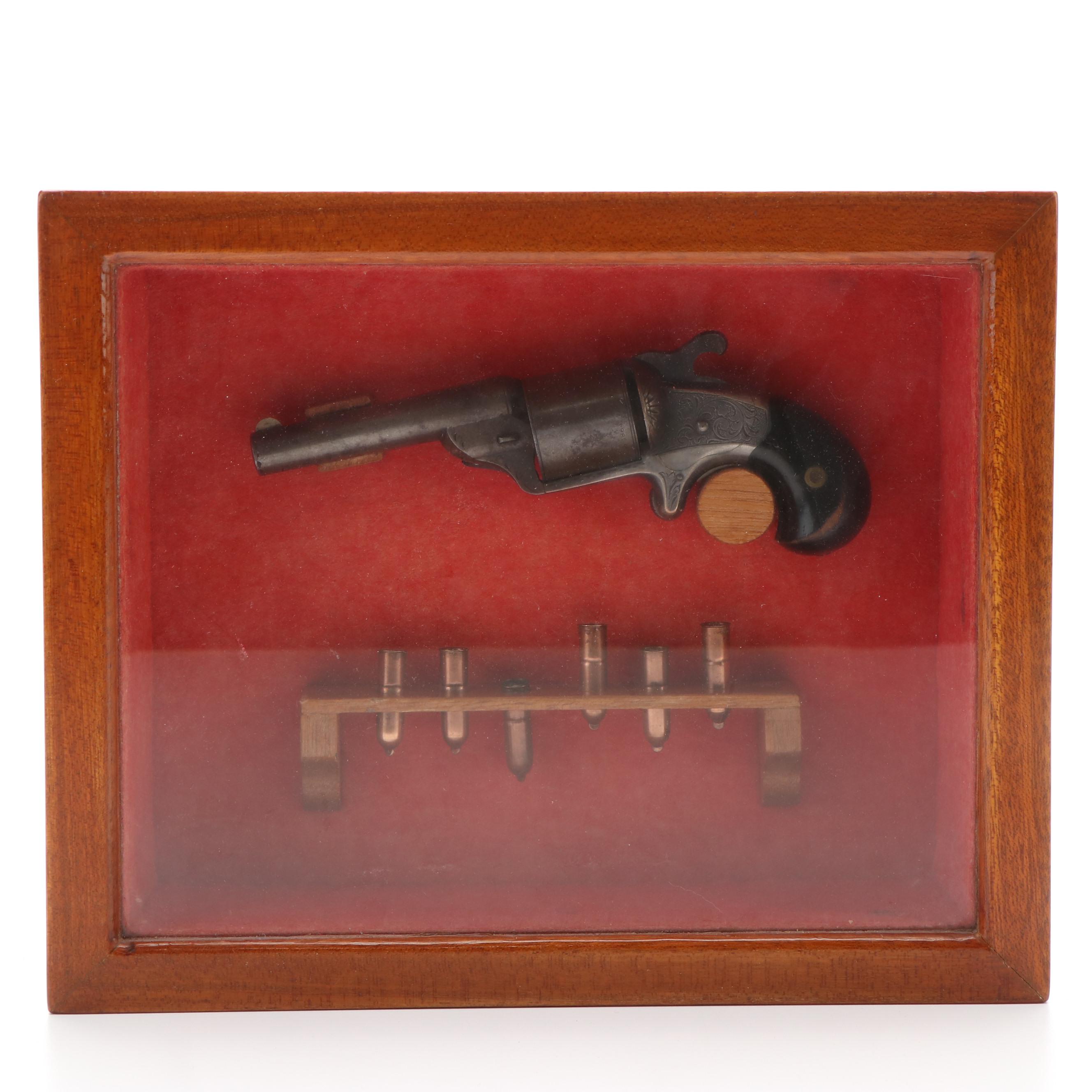 Antique D. Williamson Spur Trigger Revolver with Presentation Case