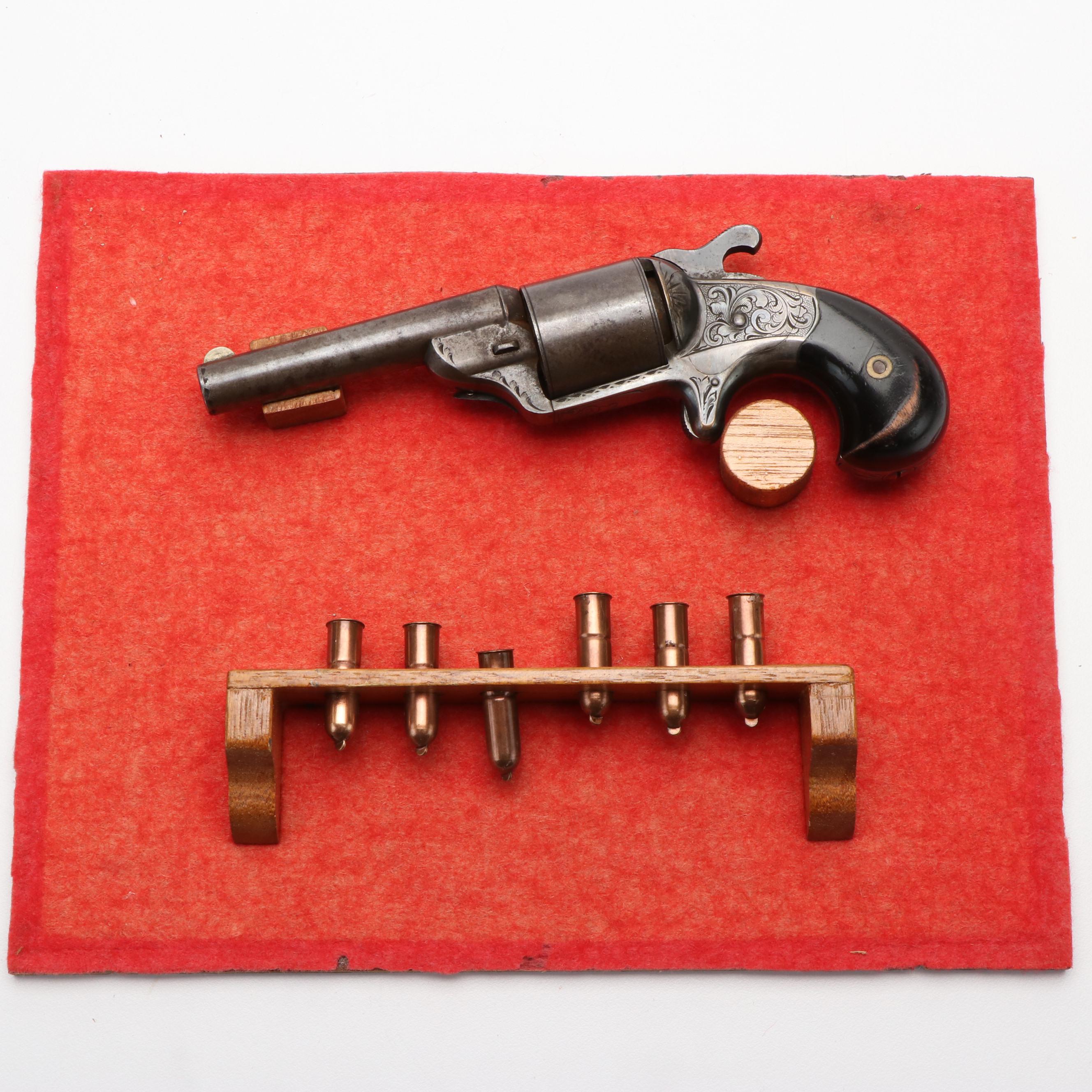 Antique D. Williamson Spur Trigger Revolver with Presentation Case