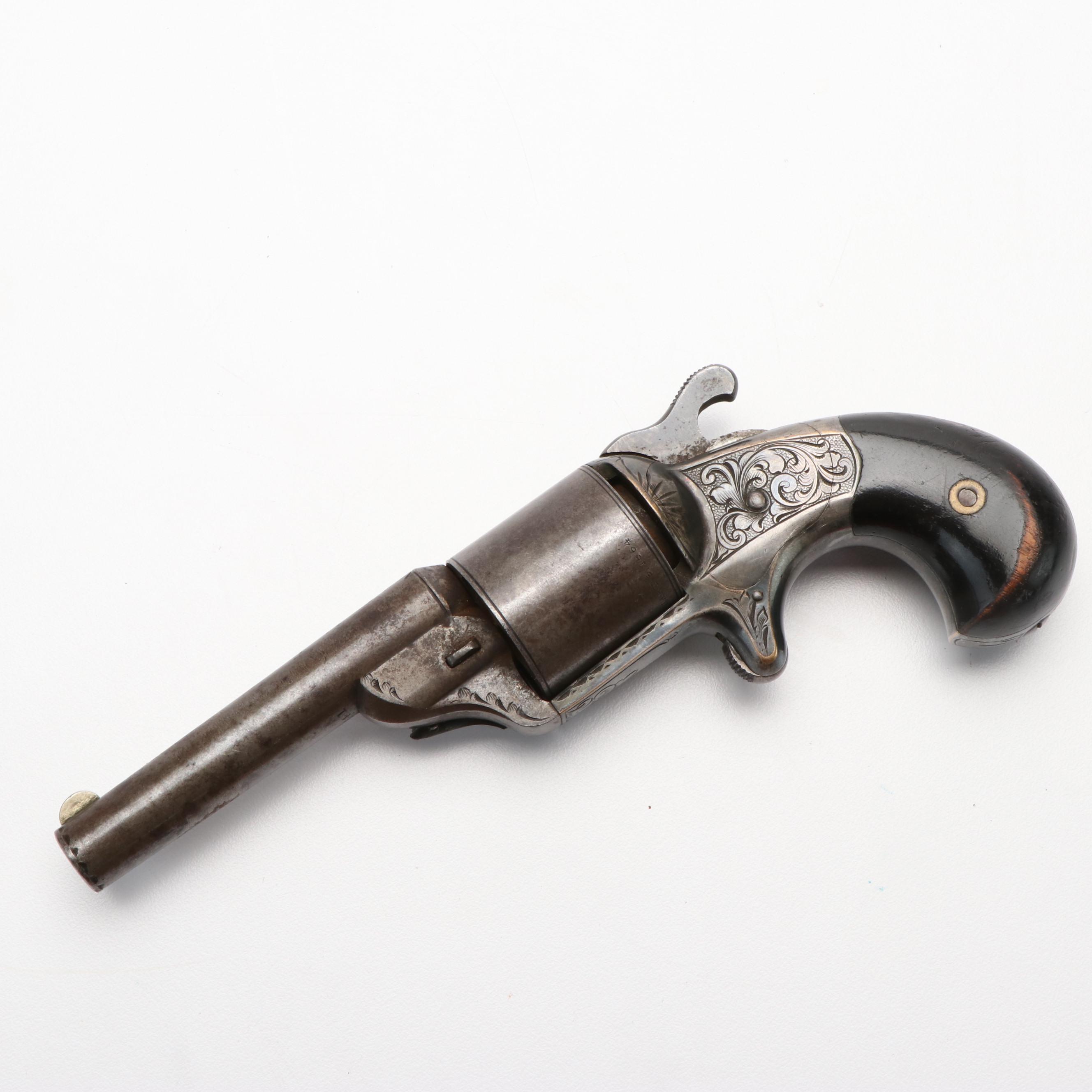 Antique D. Williamson Spur Trigger Revolver with Presentation Case