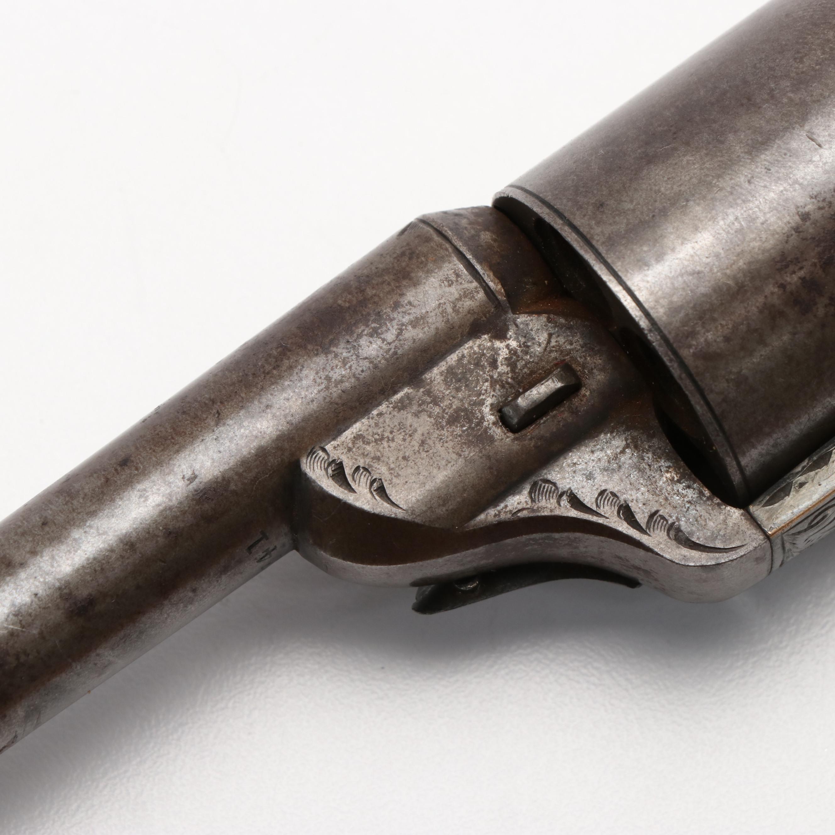 Antique D. Williamson Spur Trigger Revolver with Presentation Case