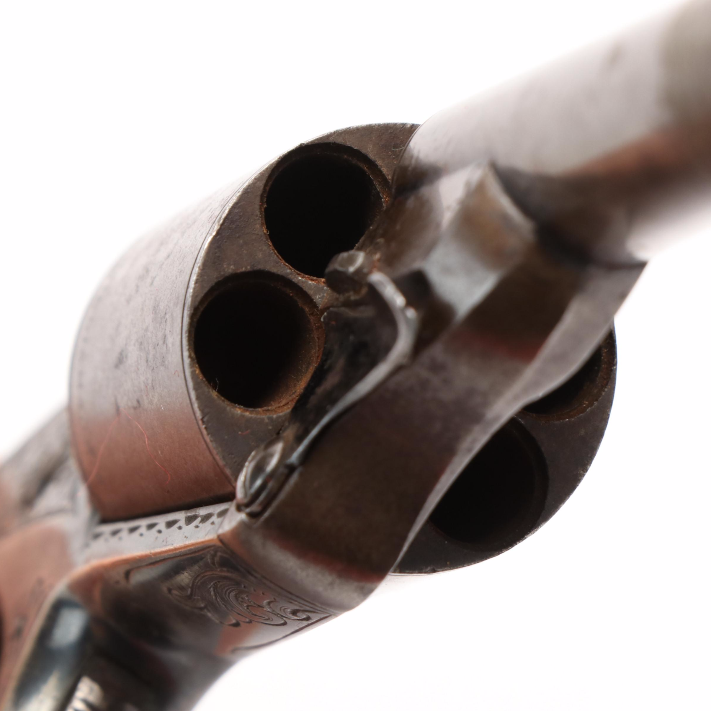 Antique D. Williamson Spur Trigger Revolver with Presentation Case