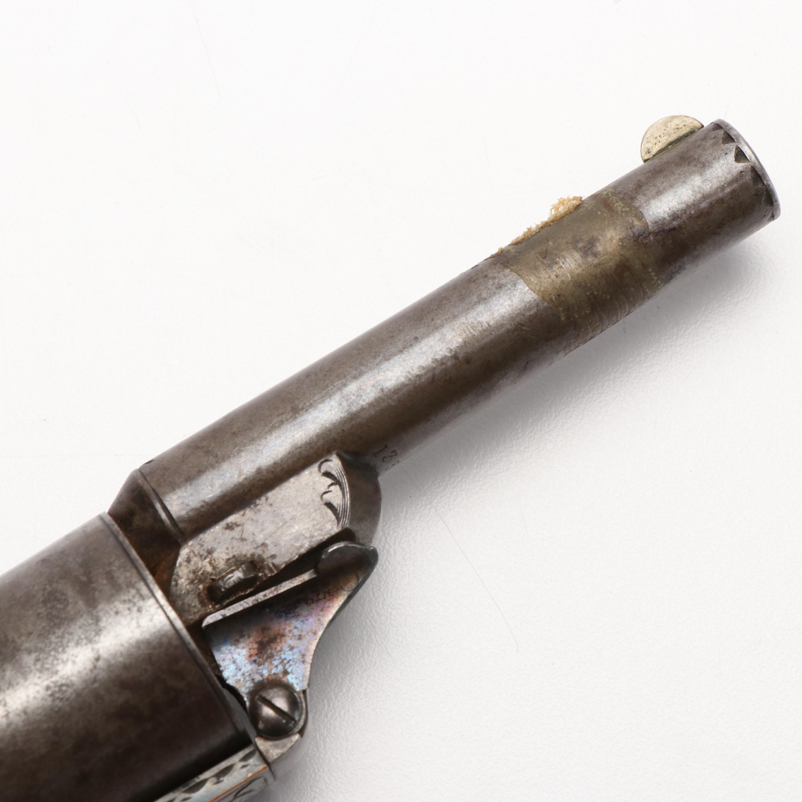 Antique D. Williamson Spur Trigger Revolver with Presentation Case