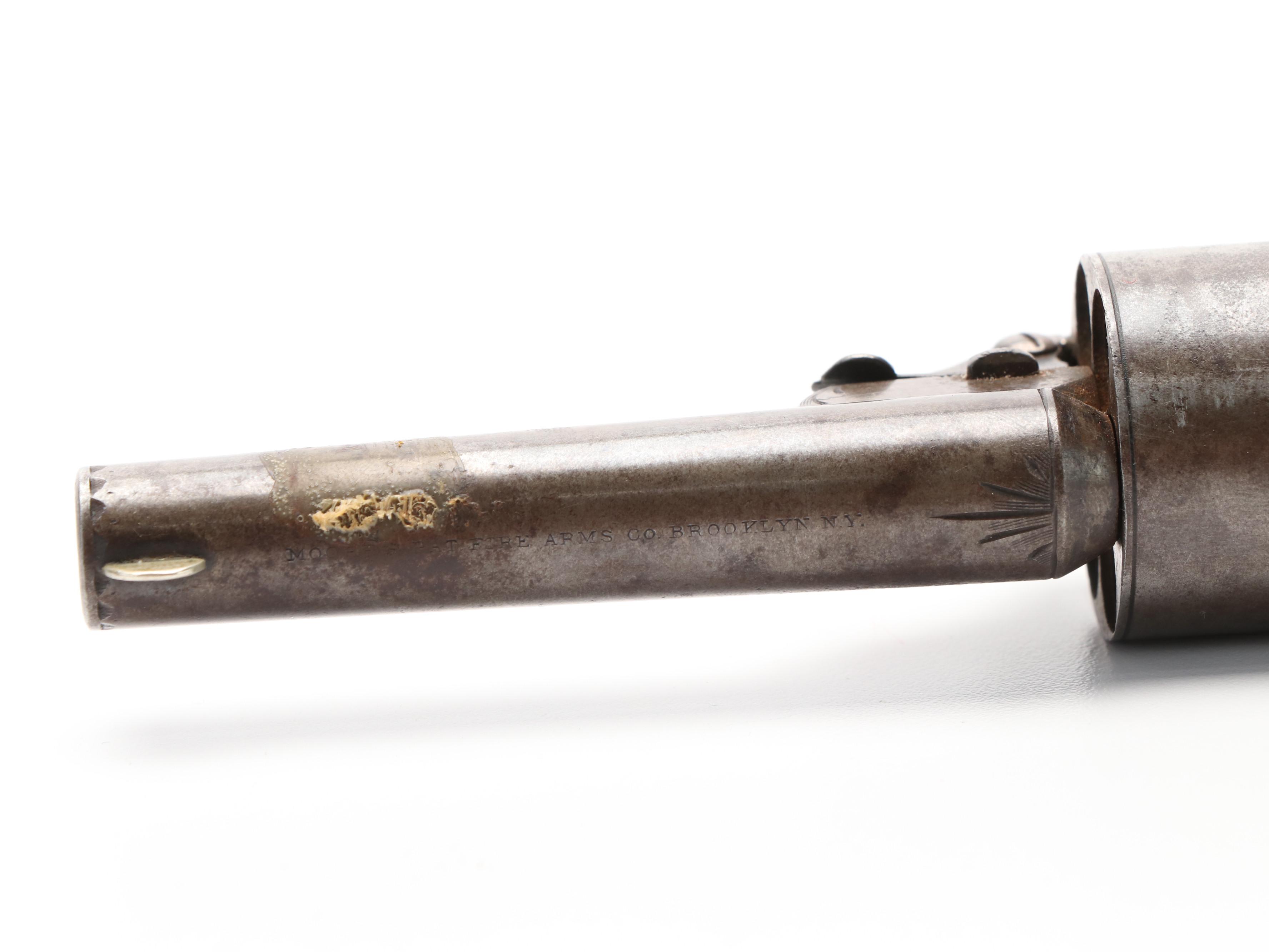 Antique D. Williamson Spur Trigger Revolver with Presentation Case