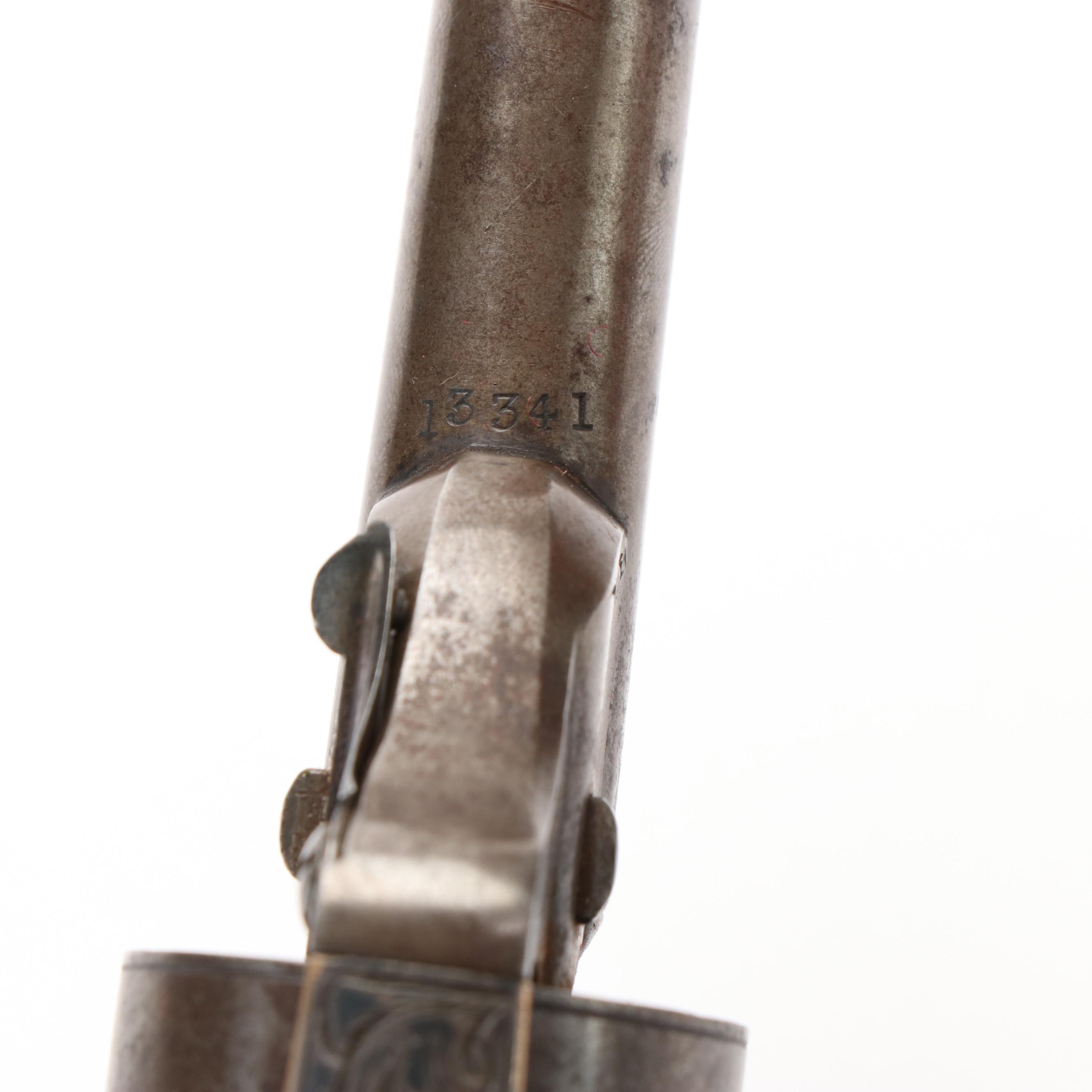 Antique D. Williamson Spur Trigger Revolver with Presentation Case