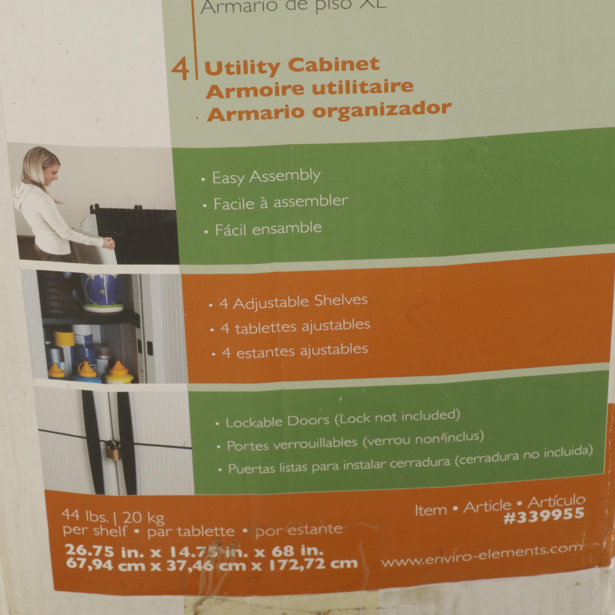 Enviro Elements Recycled Resin Utility Cabinet