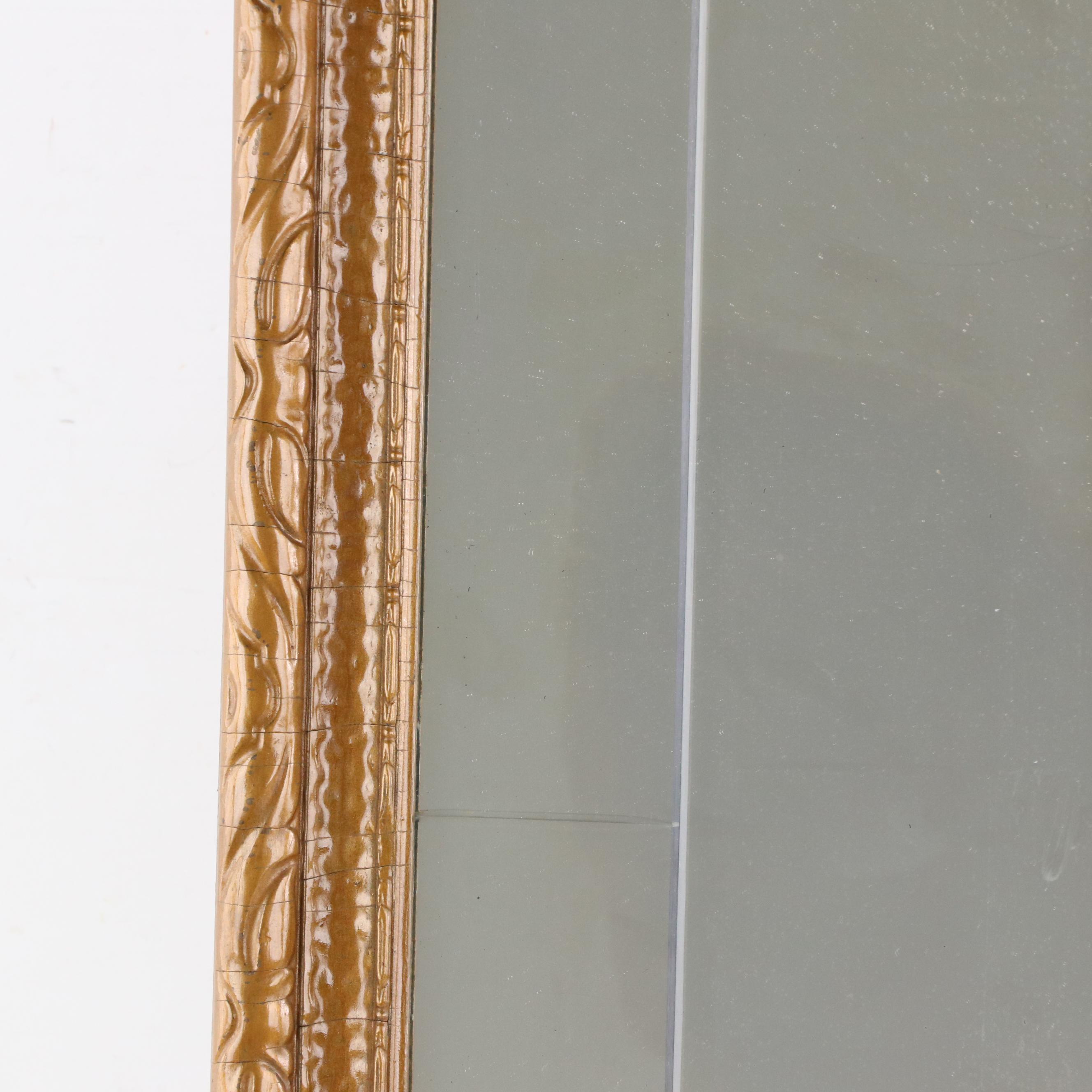 Decorative Beveled Glass Wall Mirror, Circa 1900