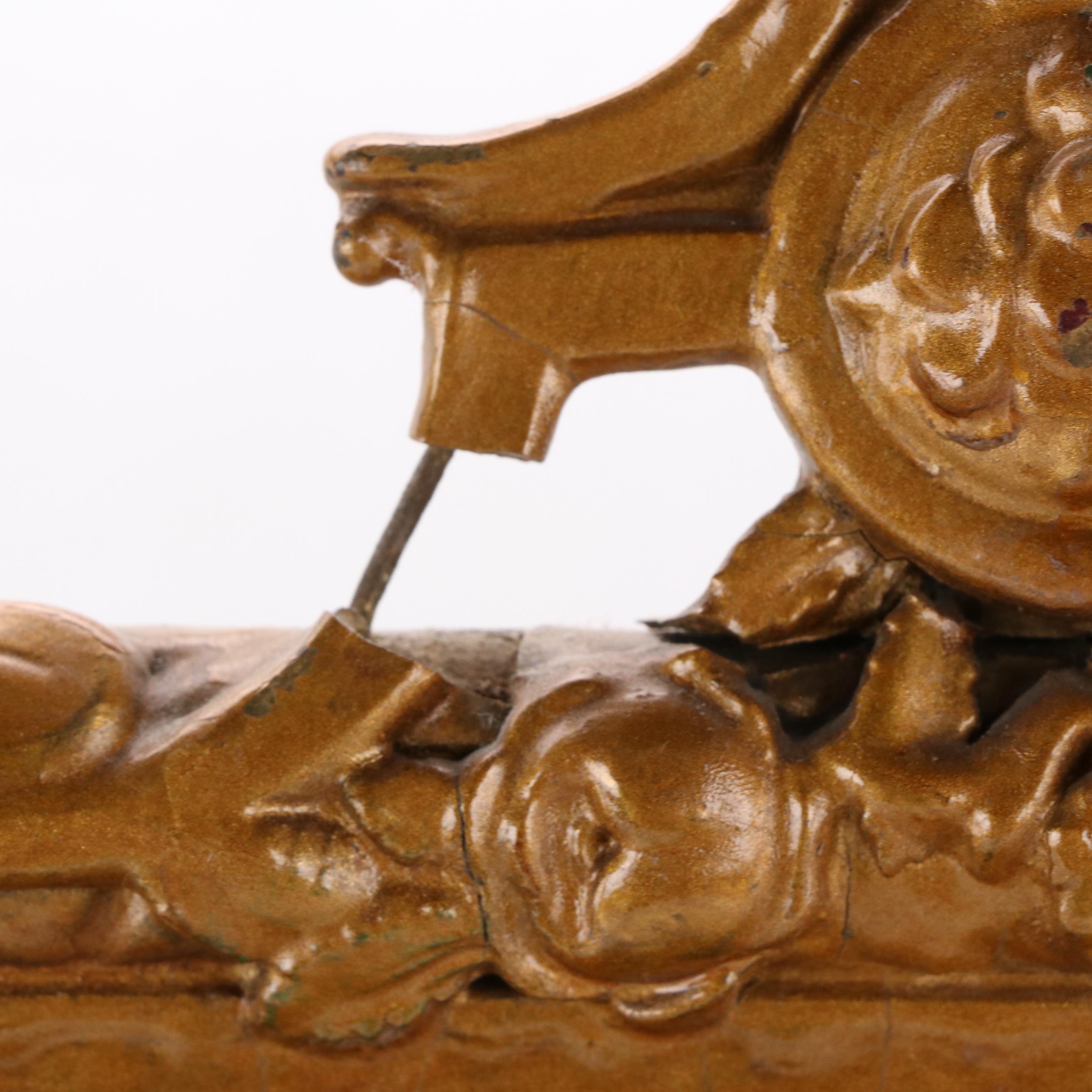 Decorative Beveled Glass Wall Mirror, Circa 1900