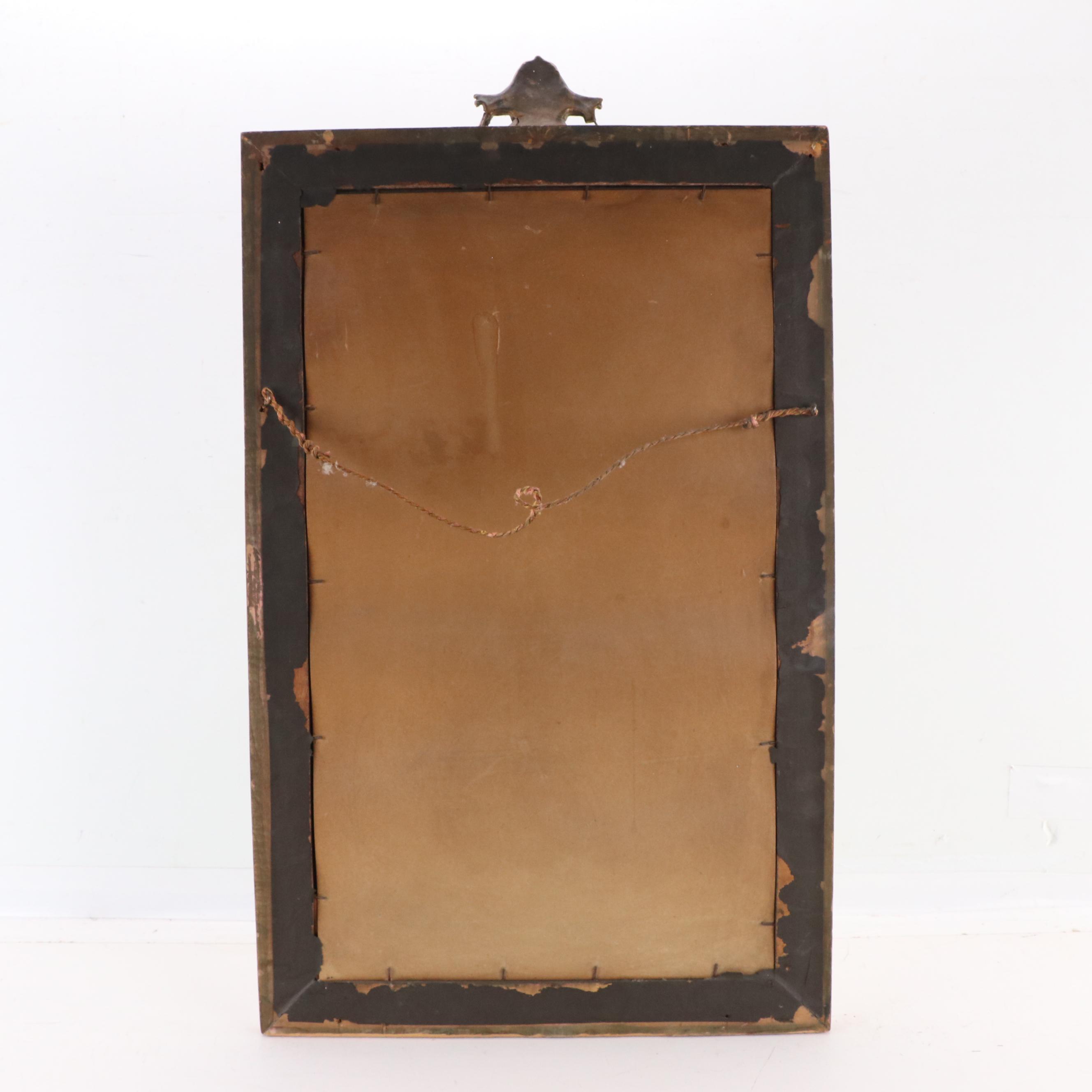 Decorative Beveled Glass Wall Mirror, Circa 1900
