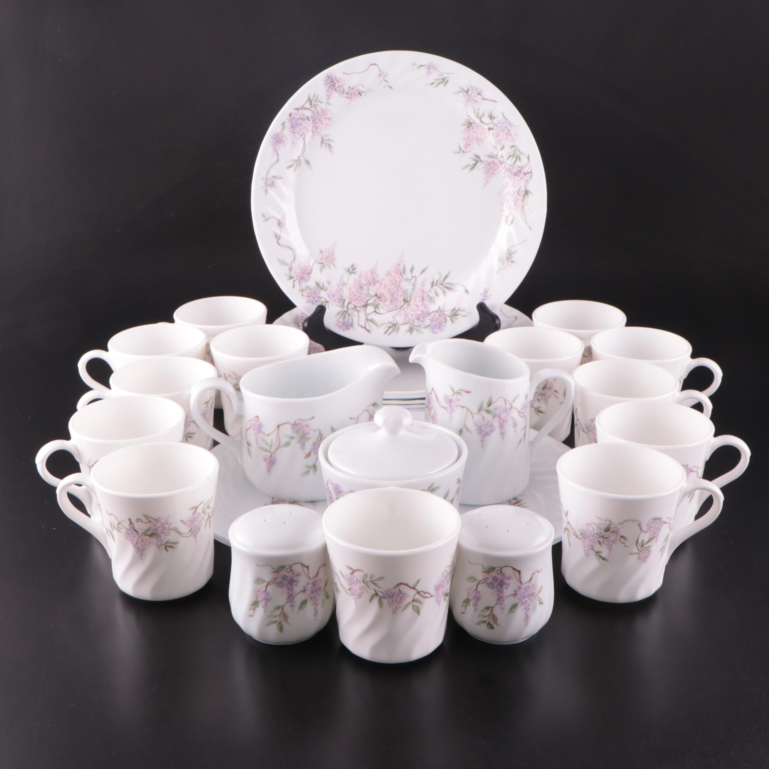 Corelle by Corning "Wisteria" Glass Dinnerware