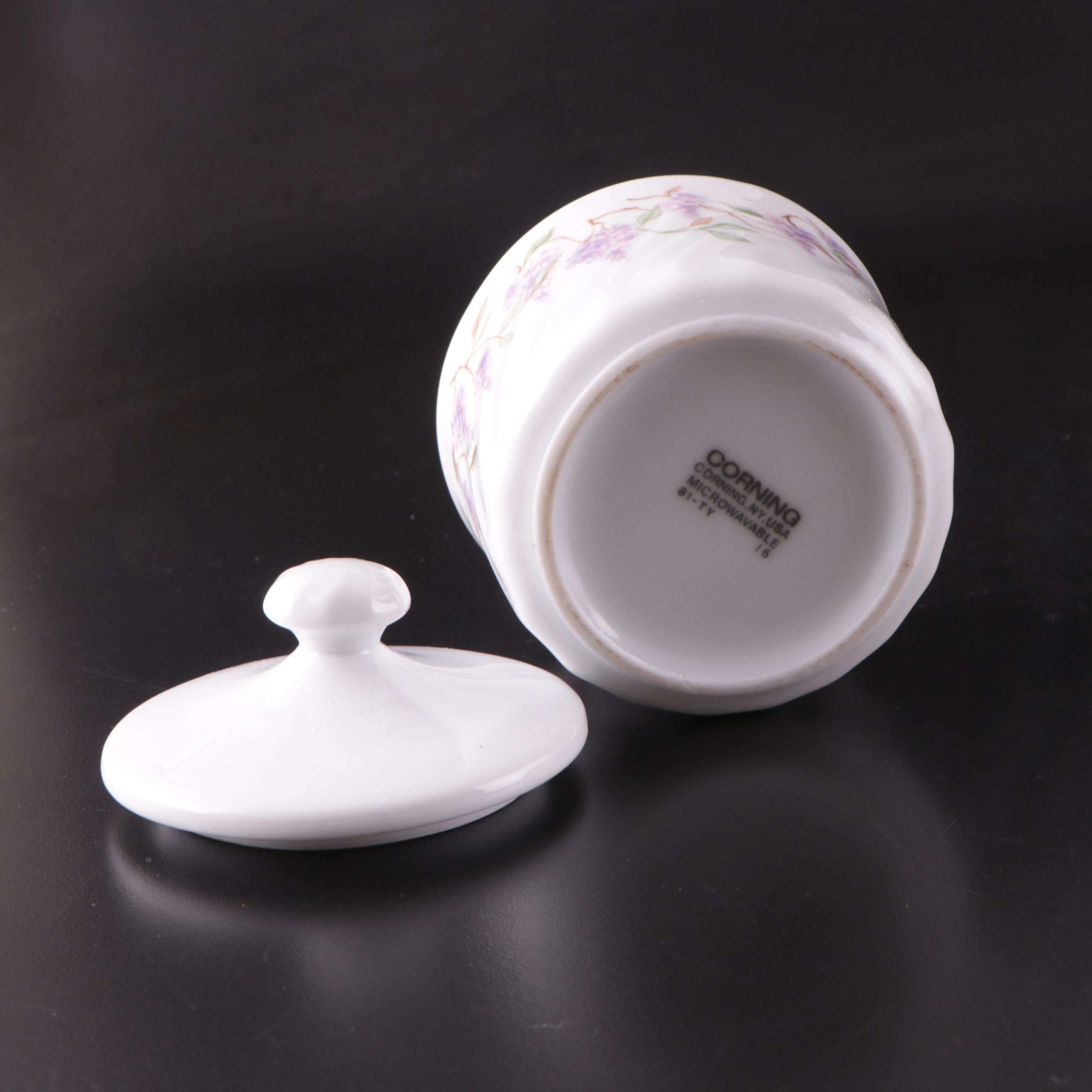 Corelle by Corning "Wisteria" Glass Dinnerware