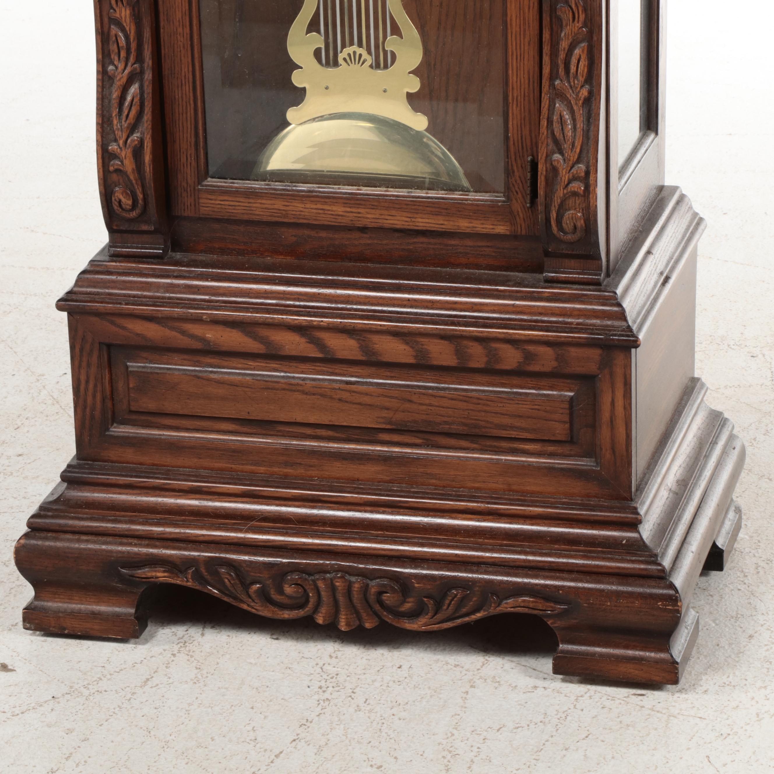 Trend by Sligh Oak Cased Grandfather Clock, Late 20th Century