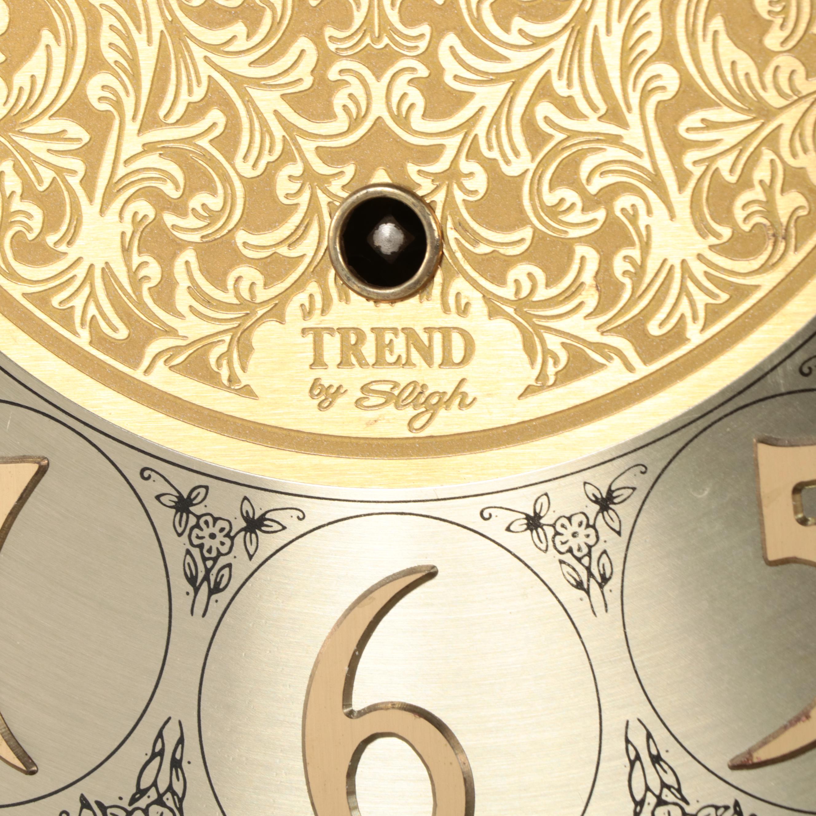 Trend by Sligh Oak Cased Grandfather Clock, Late 20th Century