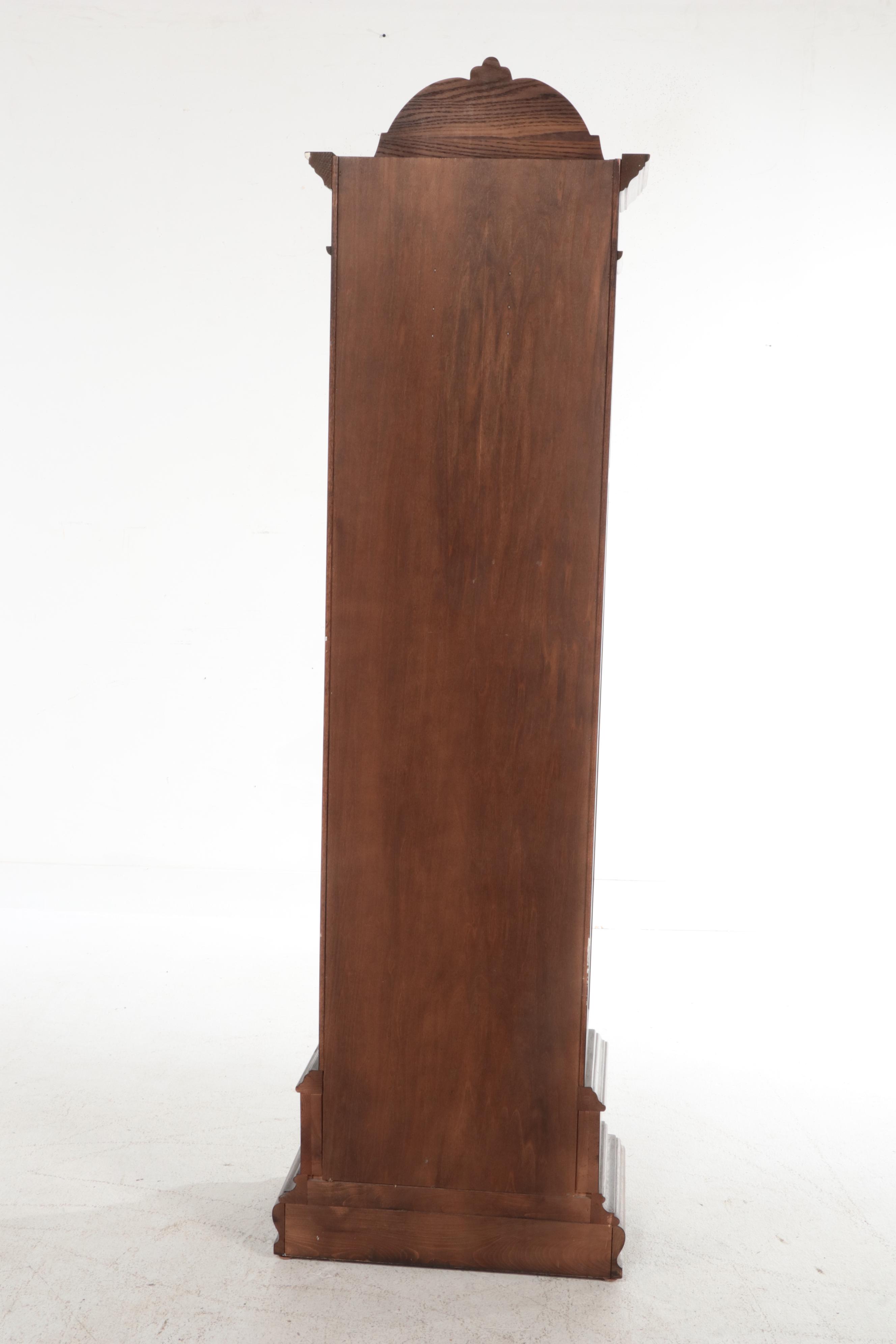 Trend by Sligh Oak Cased Grandfather Clock, Late 20th Century