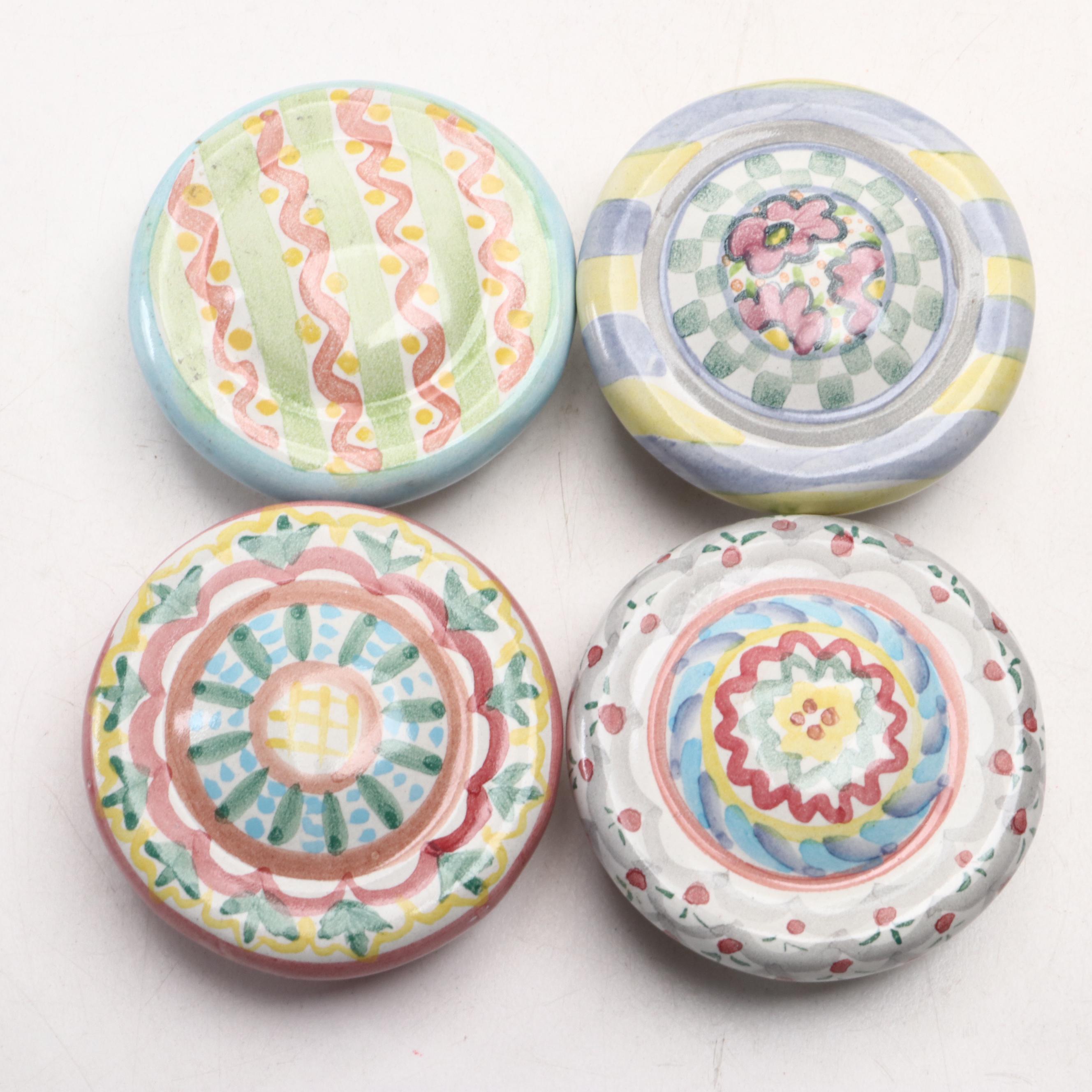 MacKenzie-Childs Hand-Painted Figural Fish and More Ceramic Cabinet Knobs