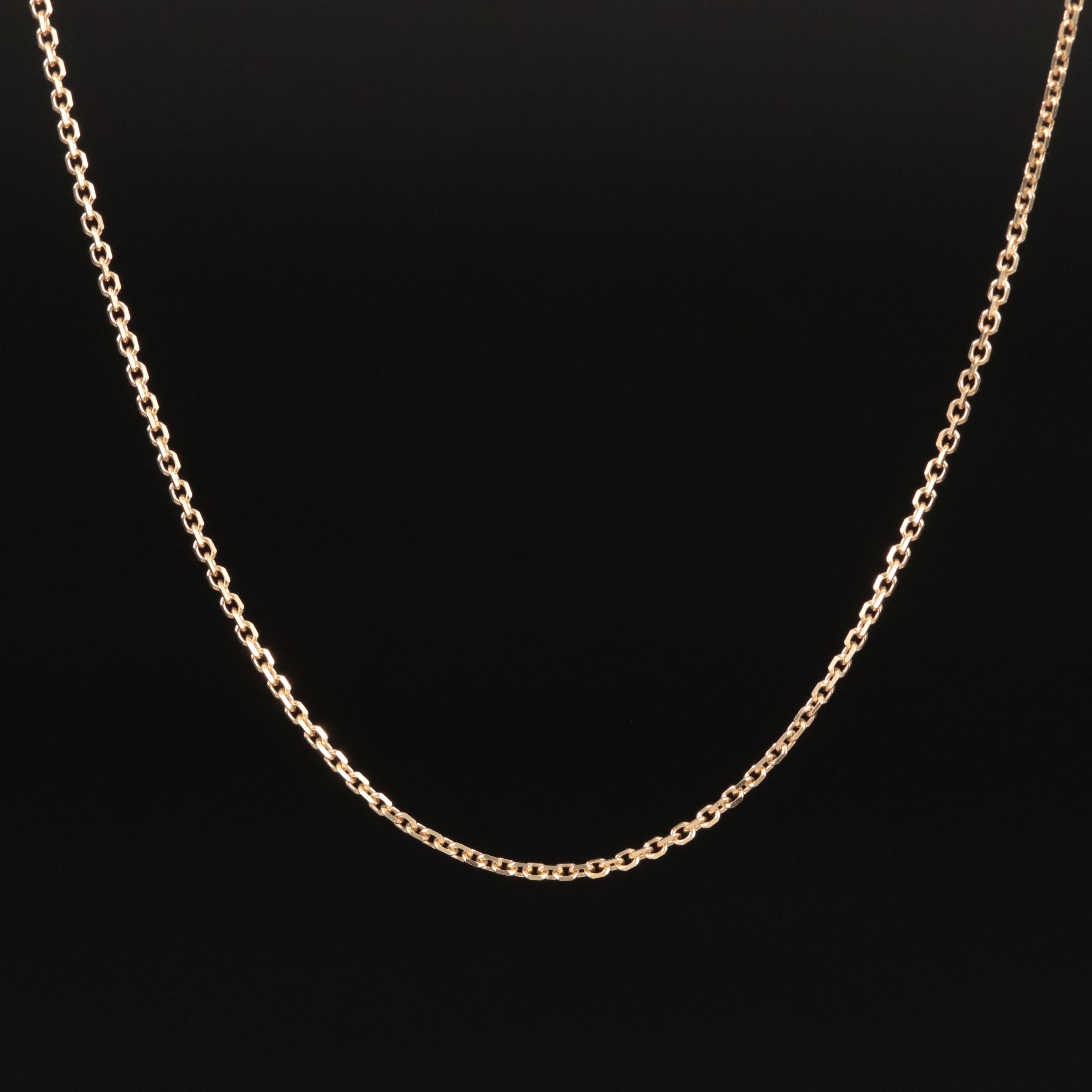 14K Cable Link Necklace