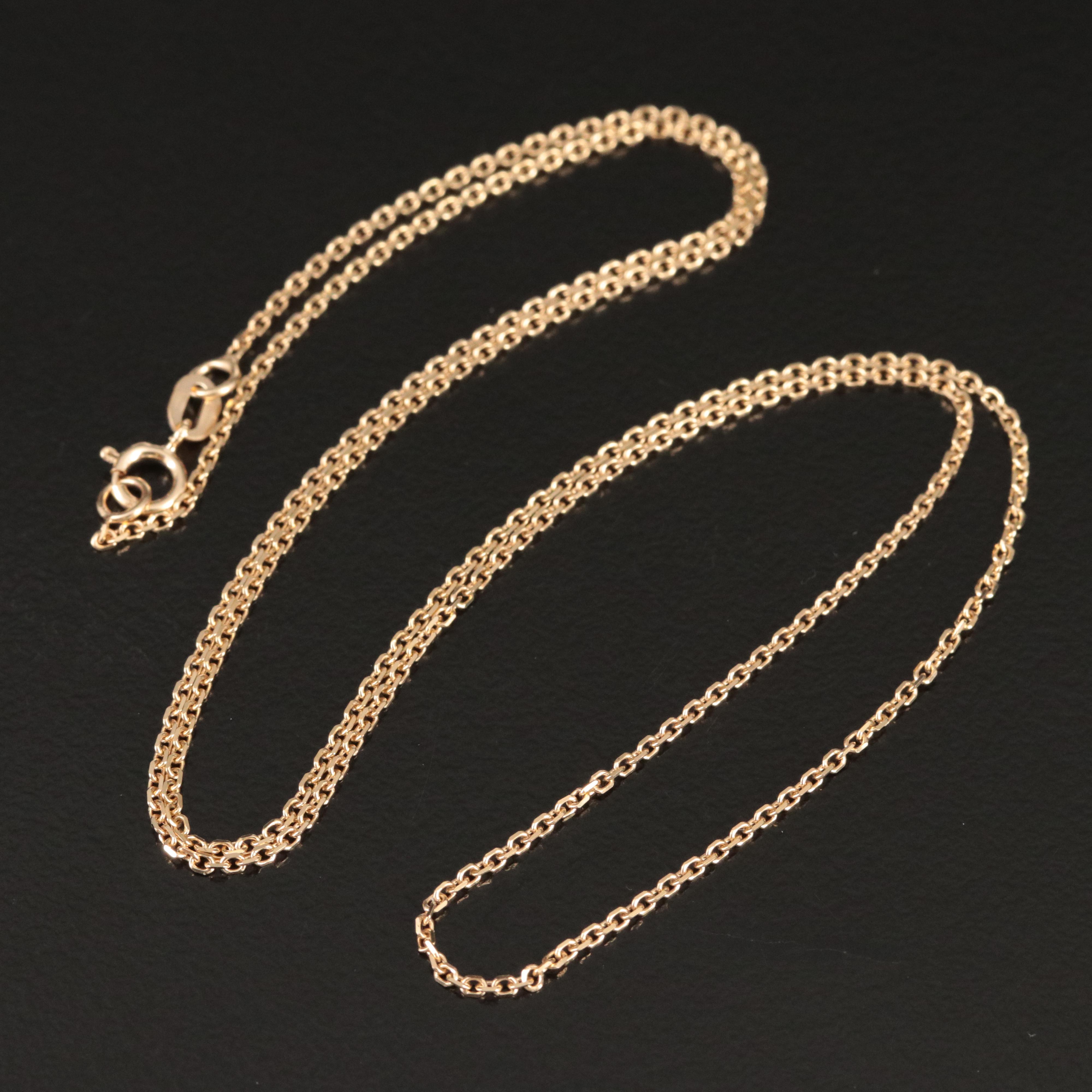14K Cable Link Necklace