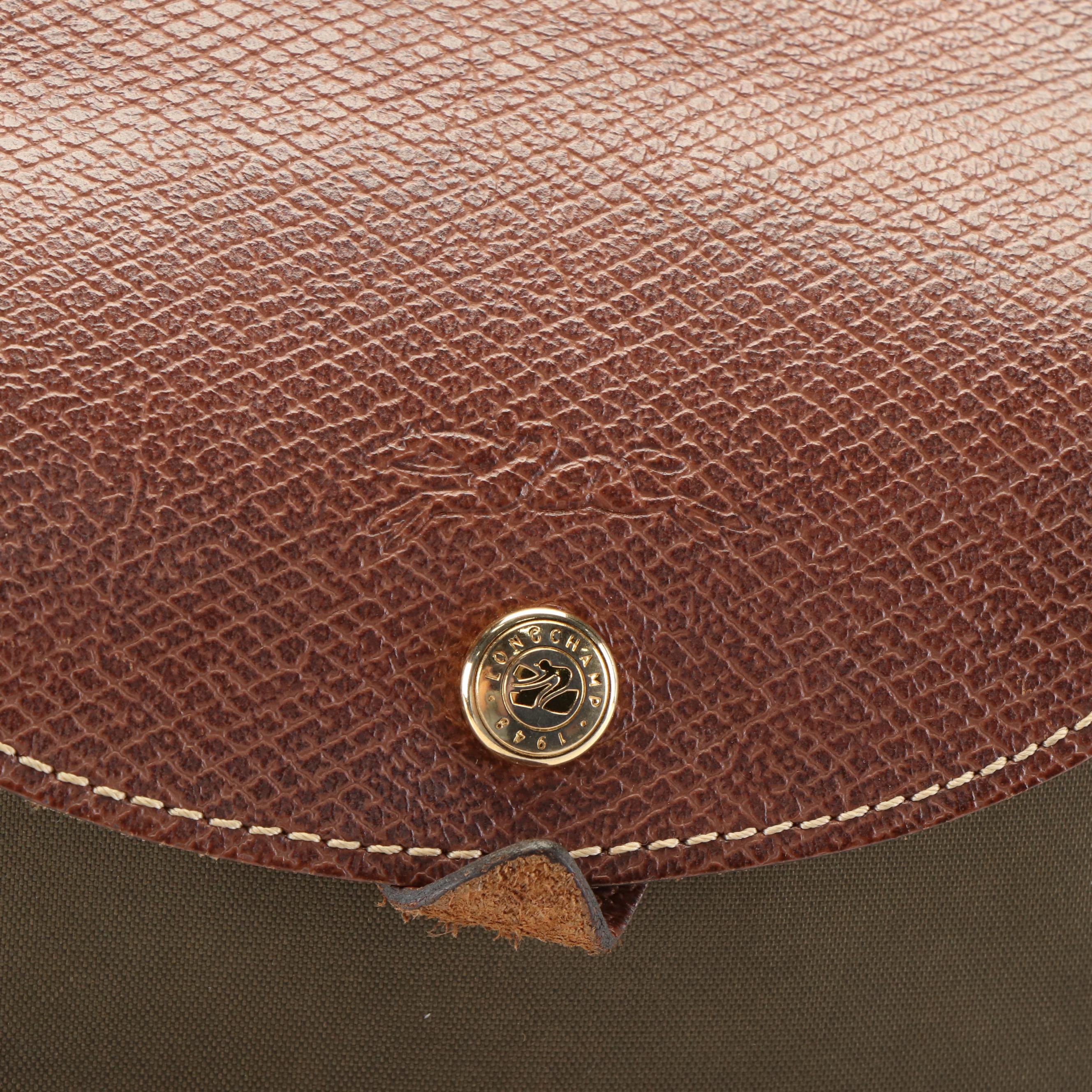 Longchamp  Le Pliage Khaki Green Nylon Fold-able Backpack