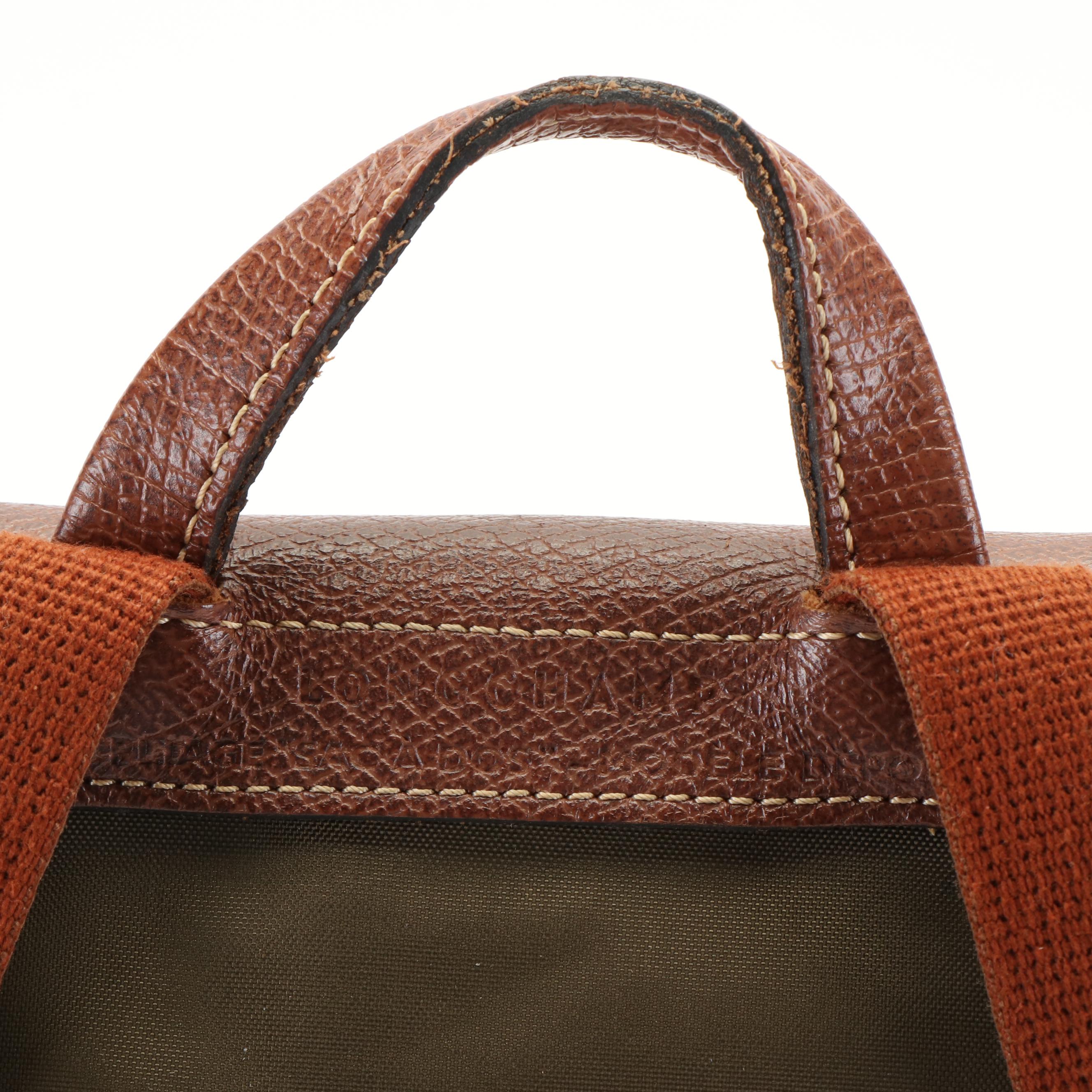 Longchamp  Le Pliage Khaki Green Nylon Fold-able Backpack