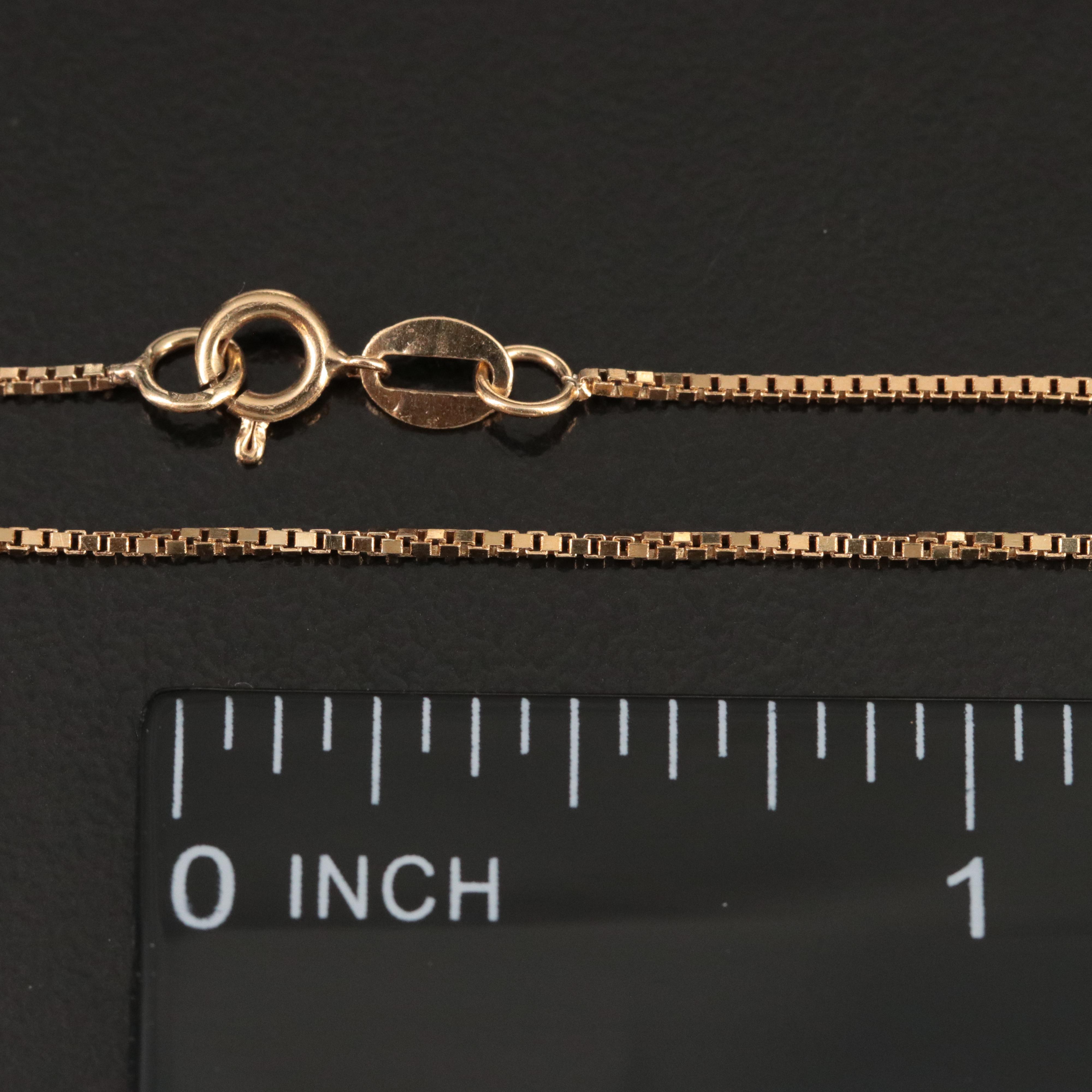 18K Box Chain Necklace