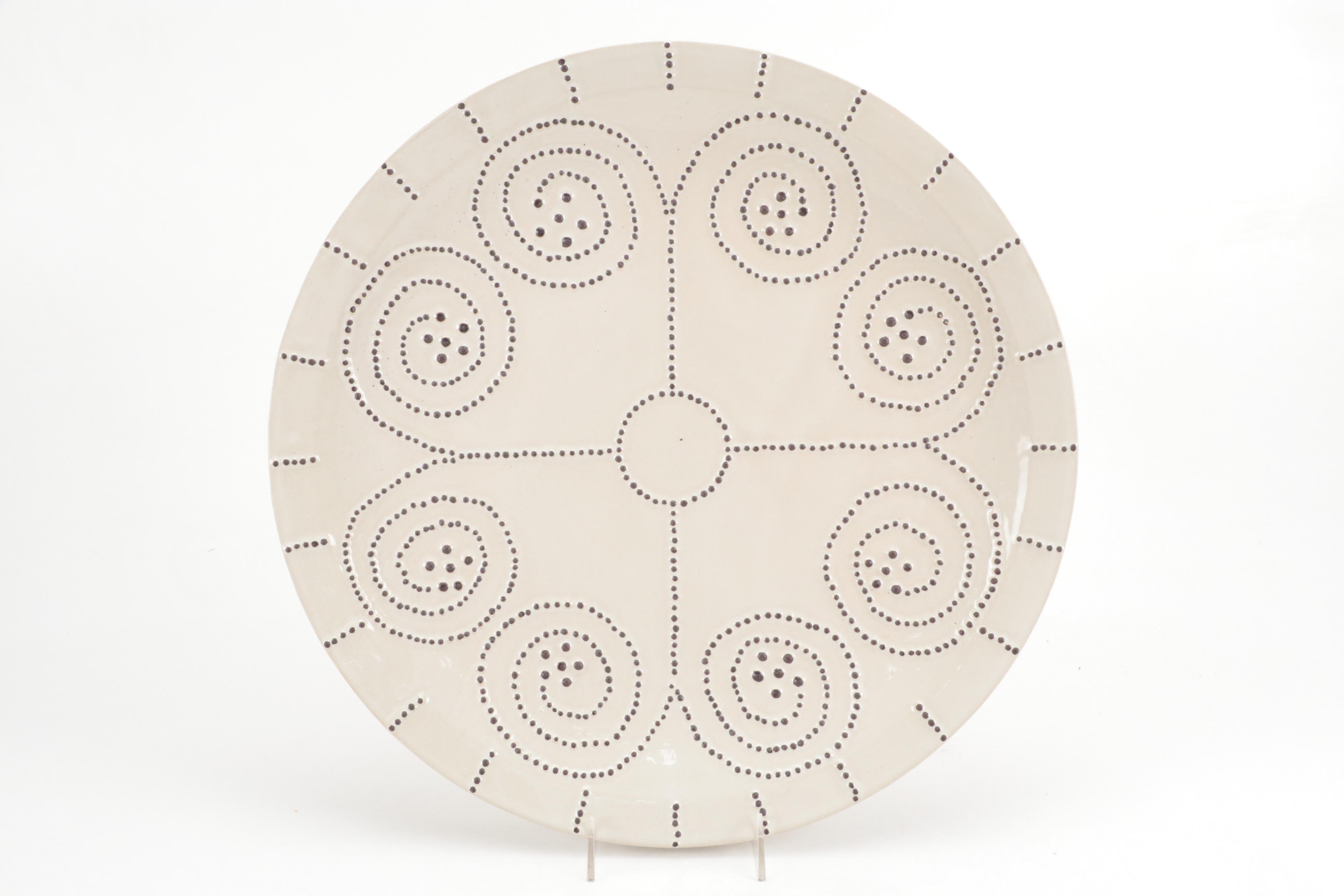 Etta B Hand Built Ceramic Bowl with Wheel Thrown Bowl and Global Views Platter