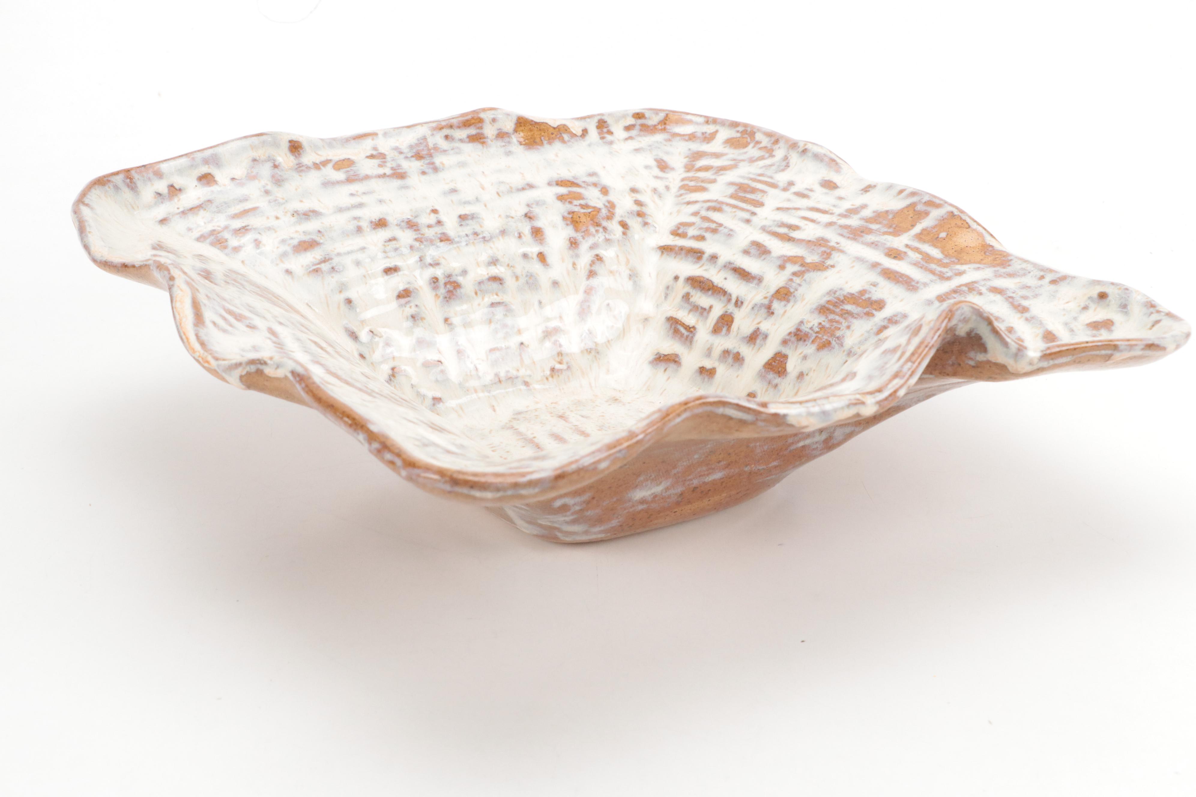 Etta B Hand Built Ceramic Bowl with Wheel Thrown Bowl and Global Views Platter