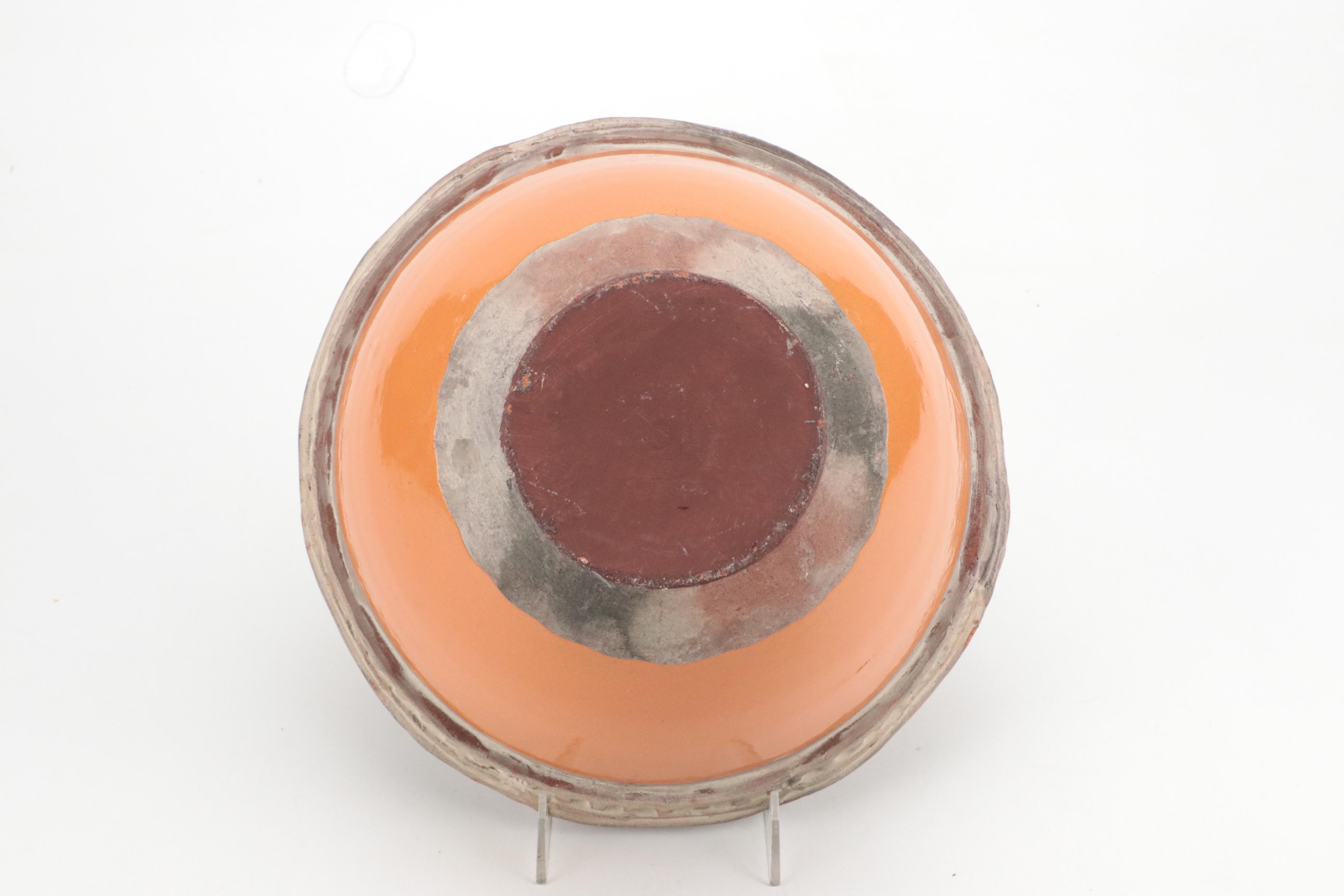 Etta B Hand Built Ceramic Bowl with Wheel Thrown Bowl and Global Views Platter