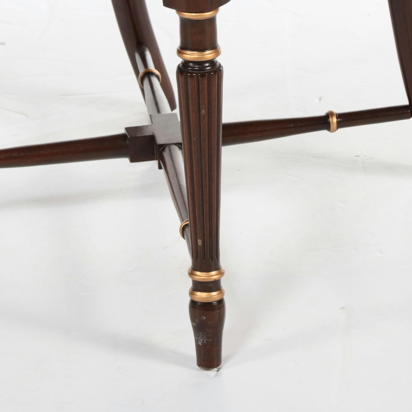 Grand Ledge Chair Company Regency Style Mahogany and ParcelGilt