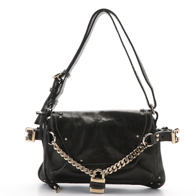 Chloé Paddington Capsule Shoulder Bag in Black Leather