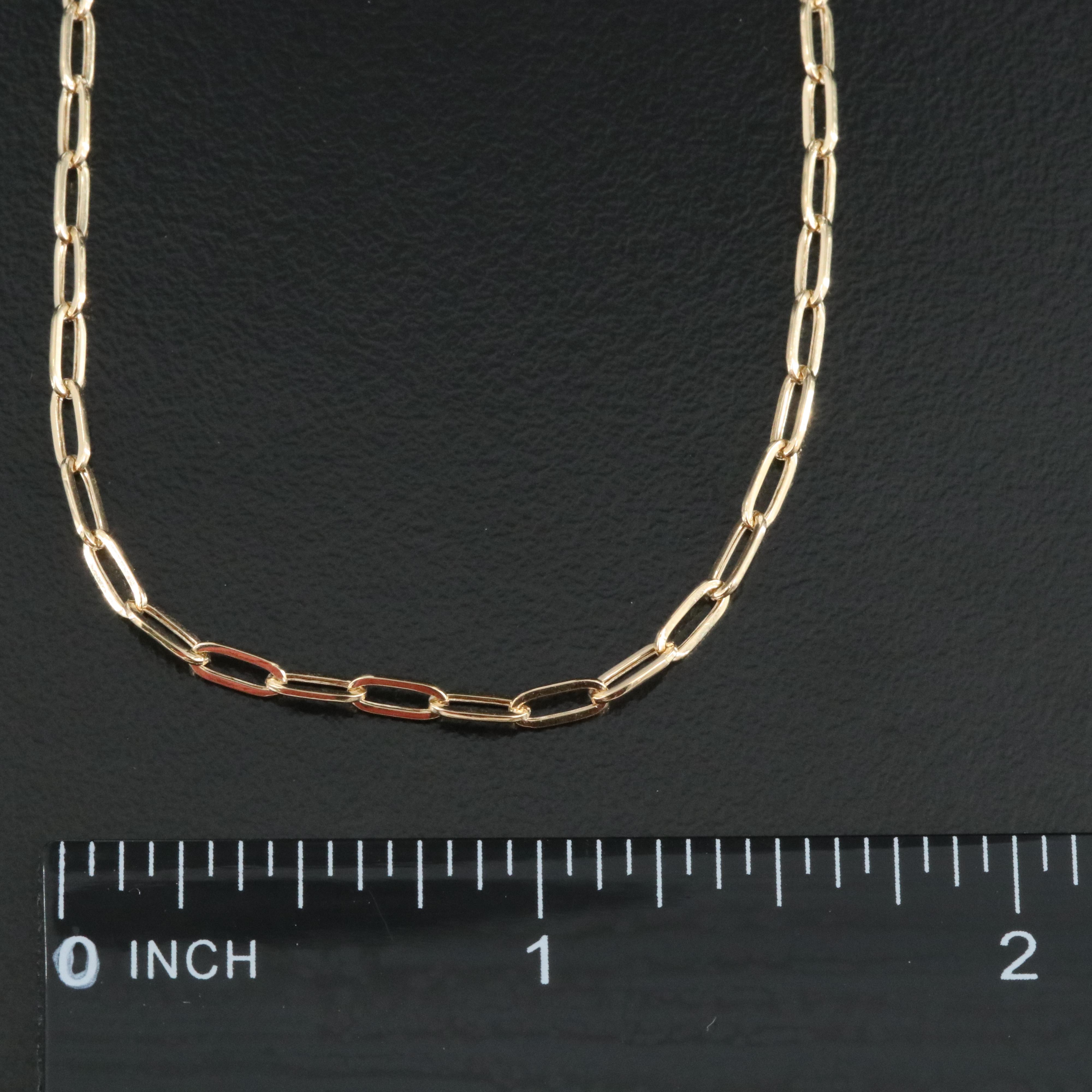 14K Paper Clip Link Necklace