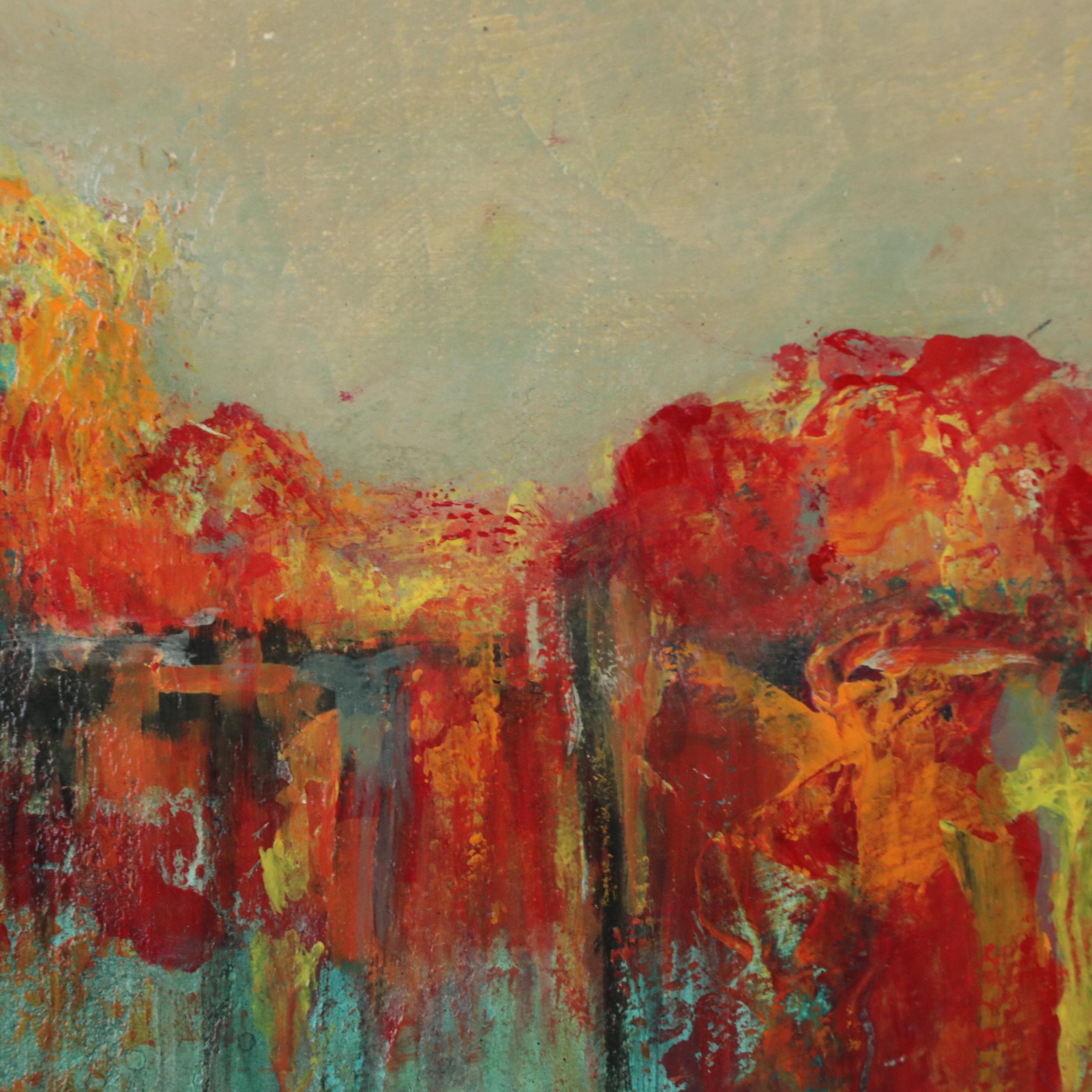 Abstract Landscape Acrylic Painting