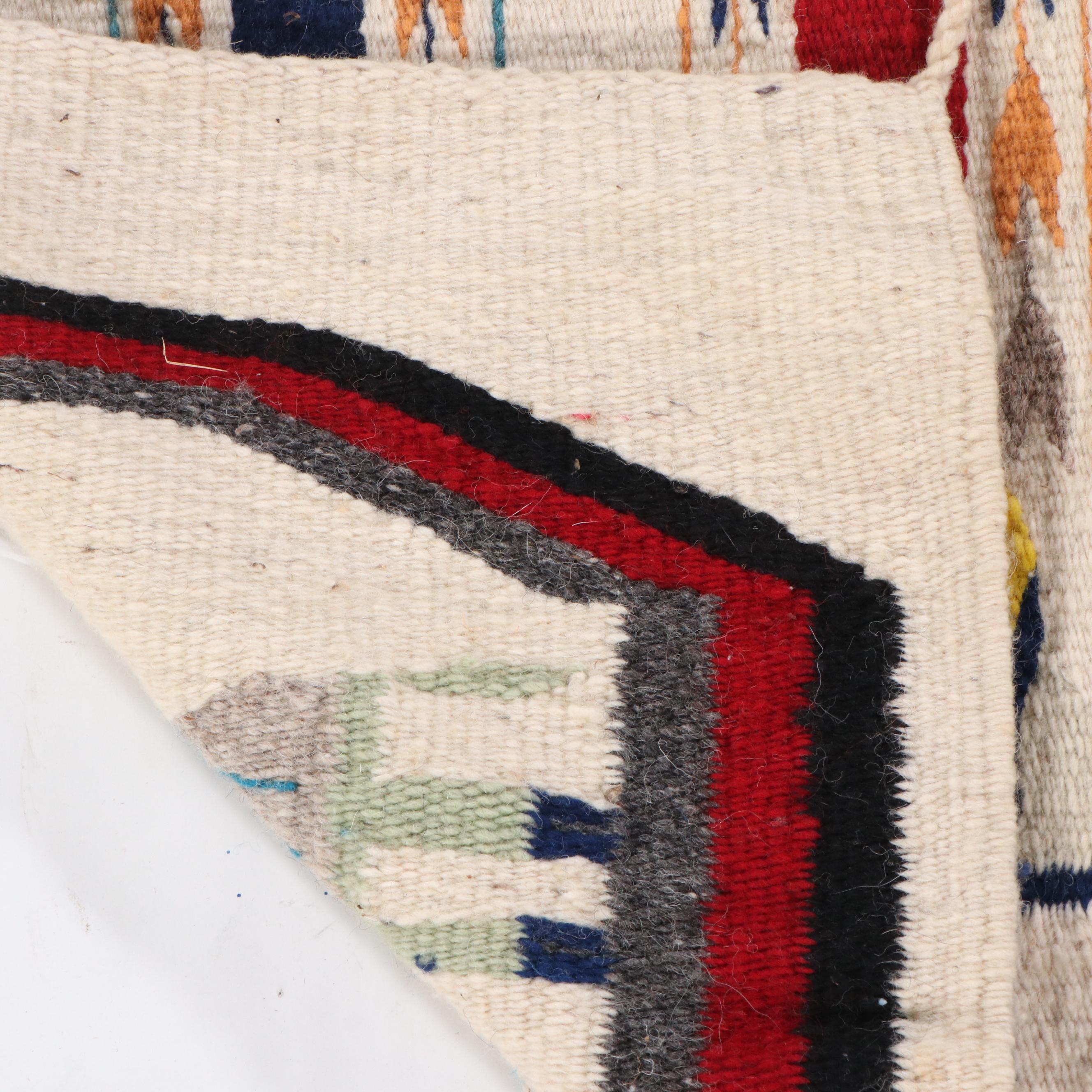 2' x 3' Handwoven Chichimeca Navajo Style Yei Female Dancers Rug