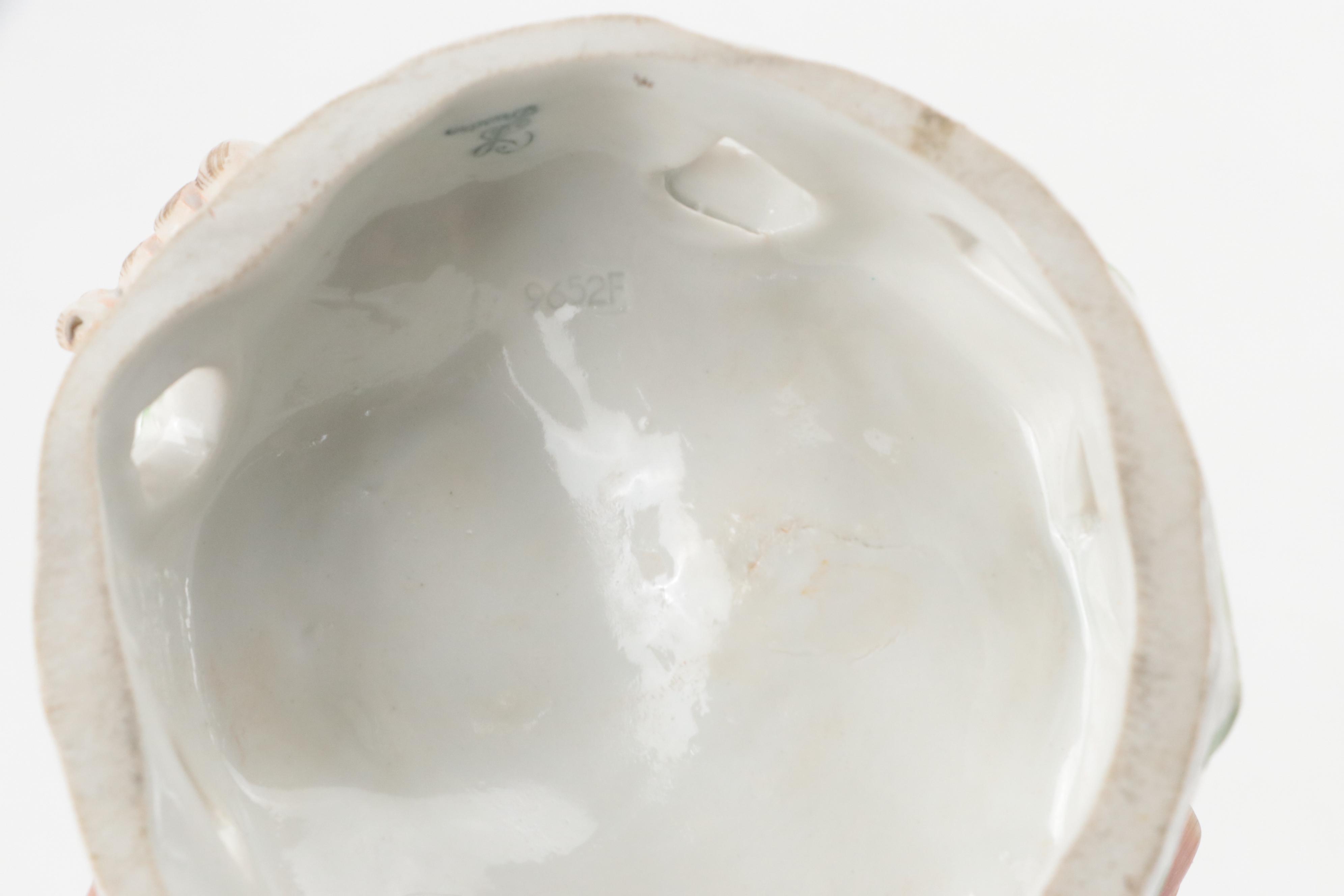 Carl Thieme for Dresden Porcelain Smoking Monkey Figurine