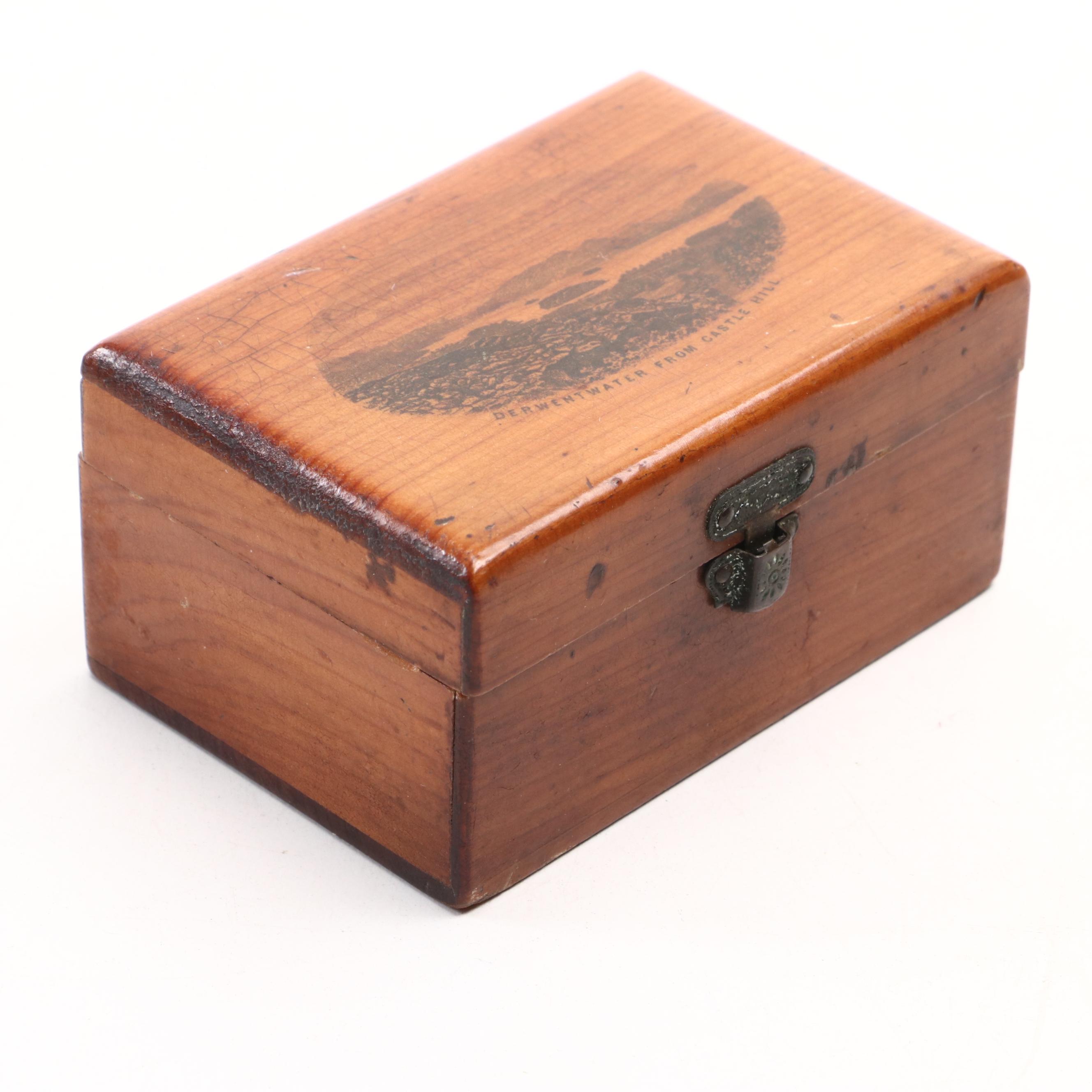 Hand-Painted Wood Boxes with Hearty Shape Wood Jewelry Box and More