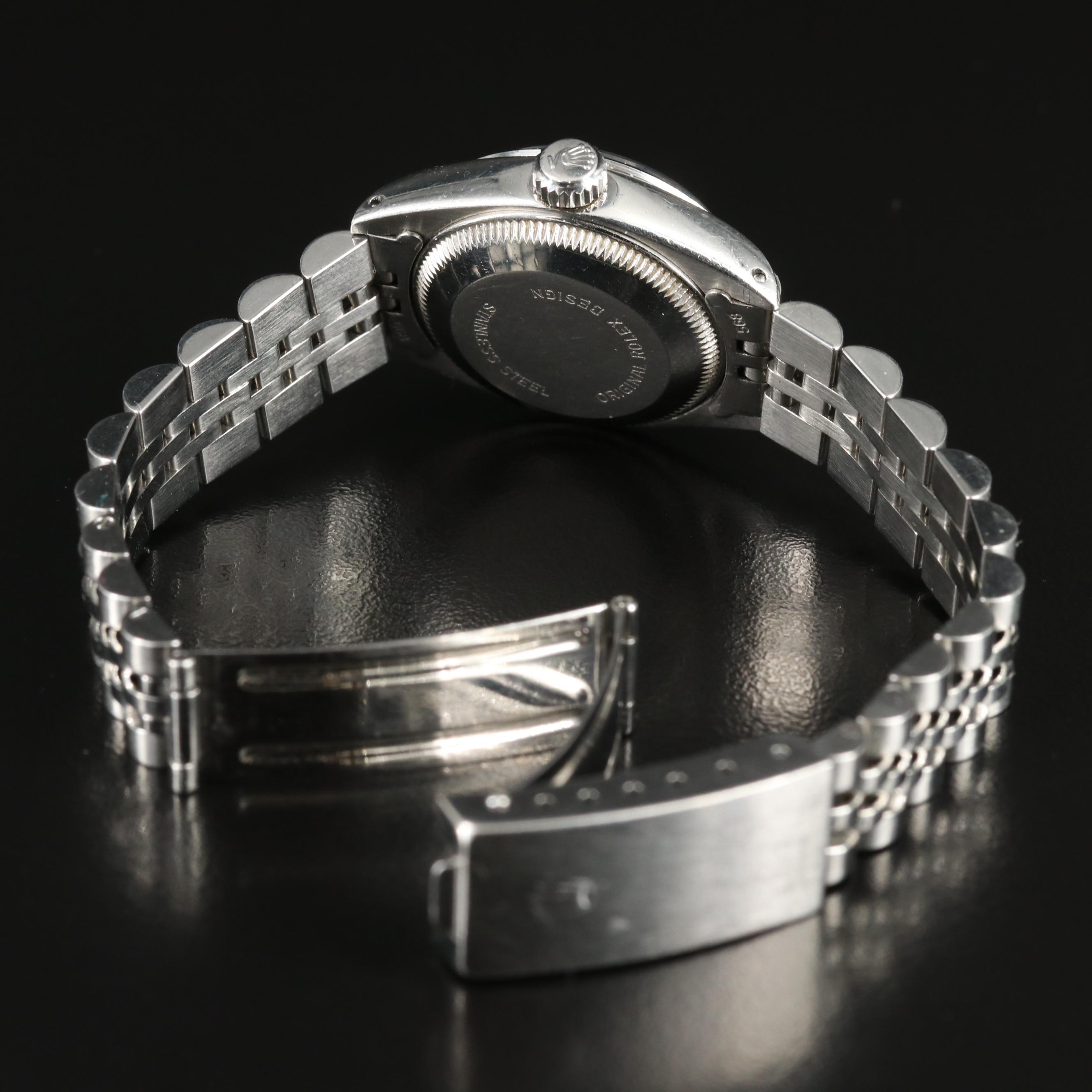 1981 Rolex Oyster Perpetual Black Dial Datejust Watch