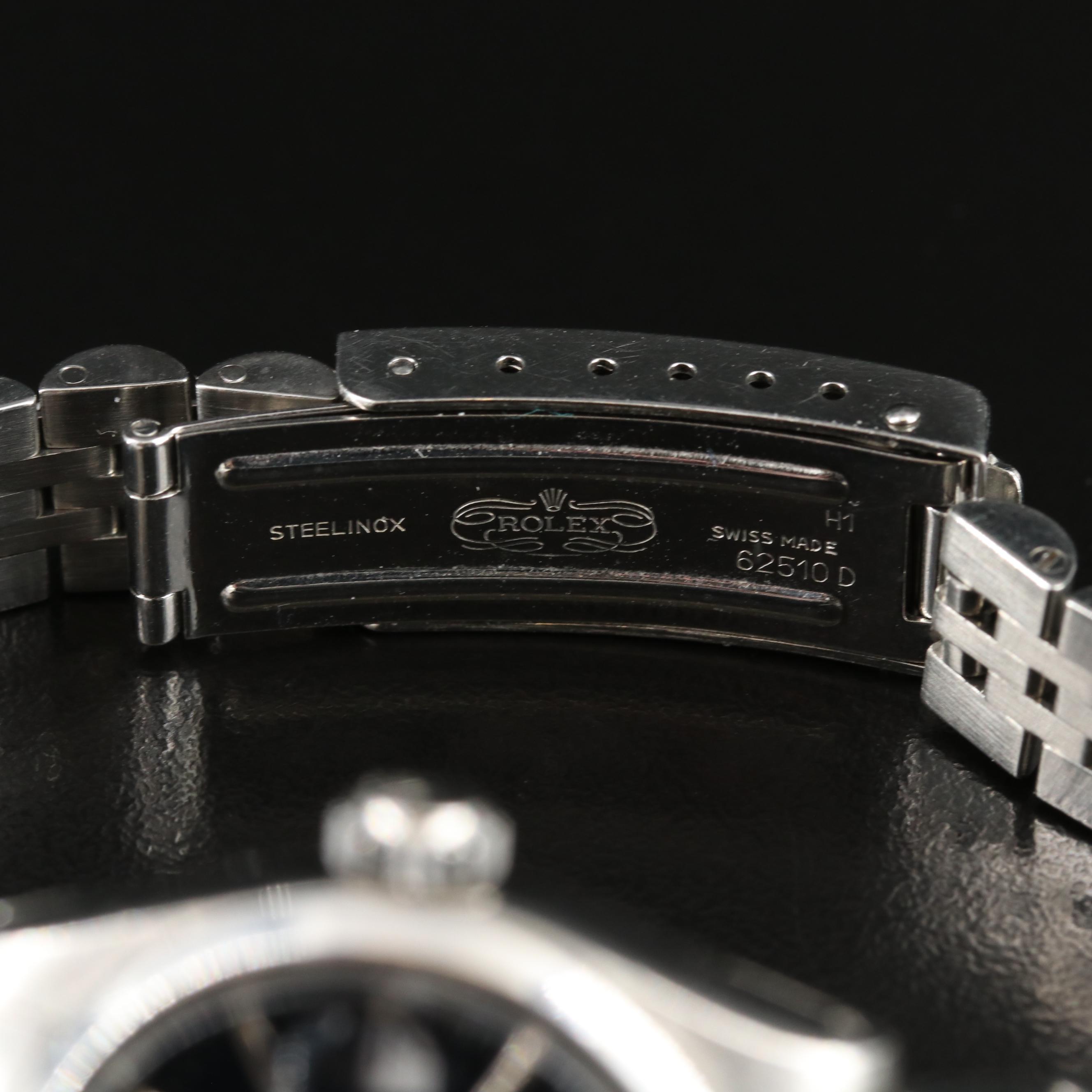 1981 Rolex Oyster Perpetual Black Dial Datejust Watch