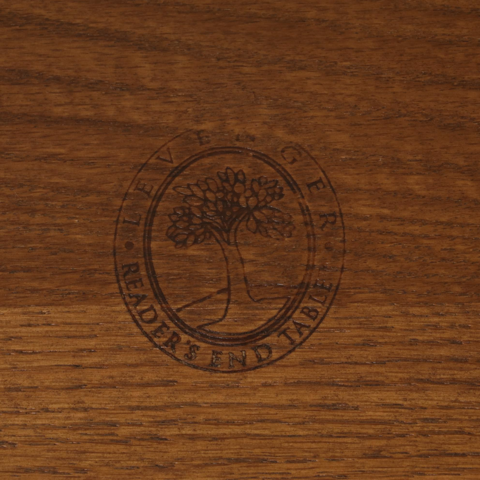 Pair of Levenger Arts & Crafts Style Oak "Reader's End Table" Bookcases