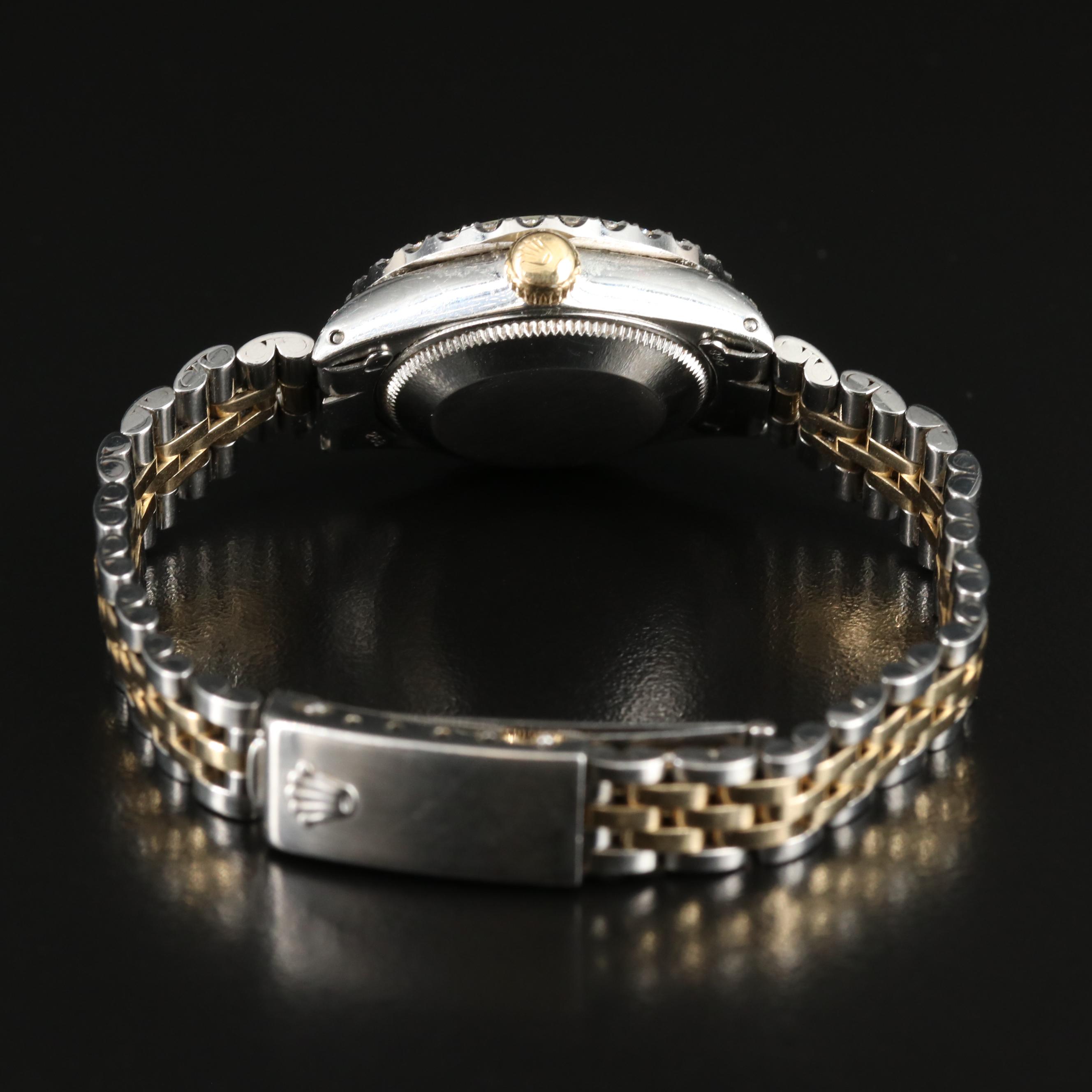 1972 Rolex Custom 1.89 CTW Diamond, Mother-of-Pearl Datejust Watch