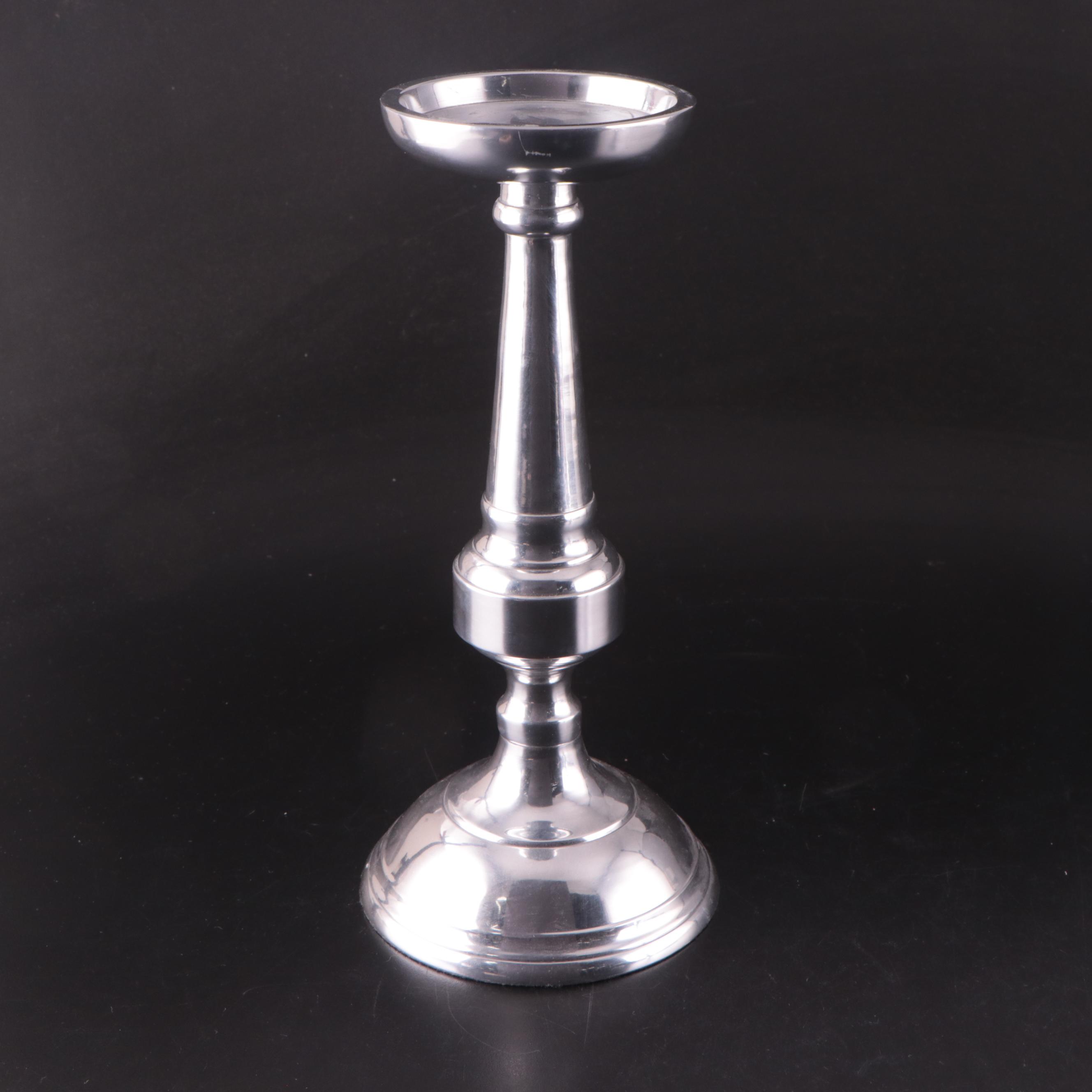 Mariposa and Nambe Aluminum Alloy Bowls With Pottery Barn Candlesticks