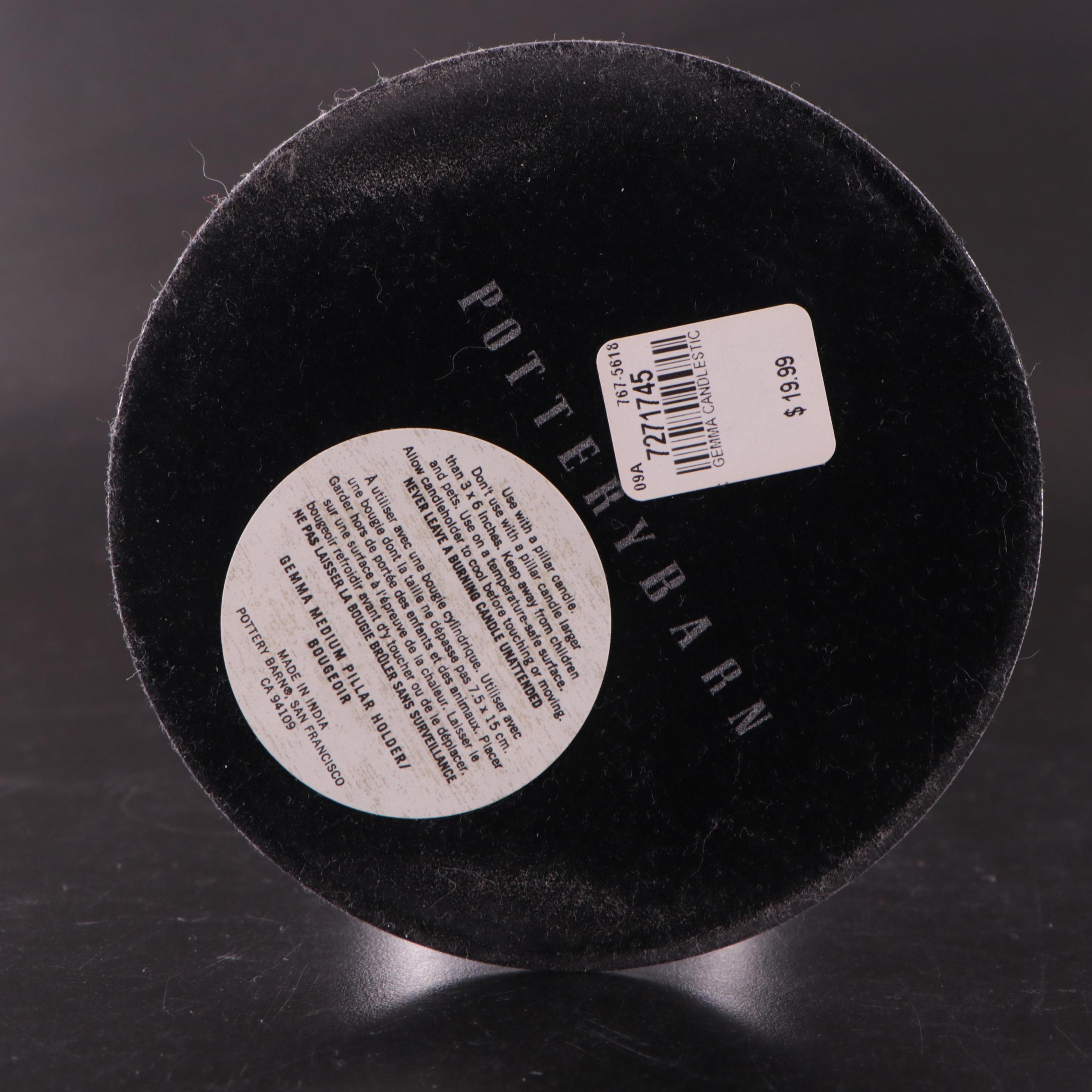 Mariposa and Nambe Aluminum Alloy Bowls With Pottery Barn Candlesticks