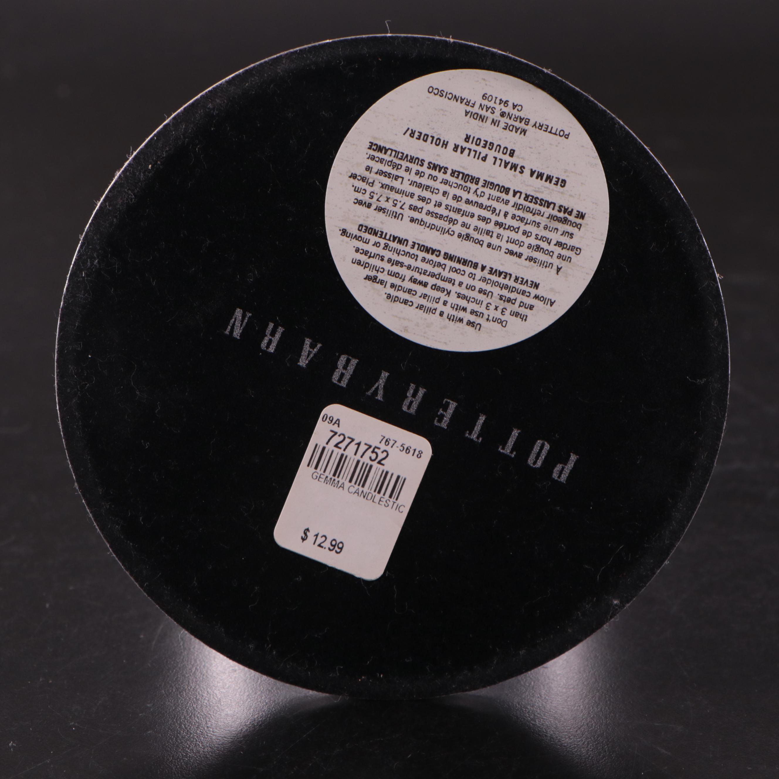 Mariposa and Nambe Aluminum Alloy Bowls With Pottery Barn Candlesticks