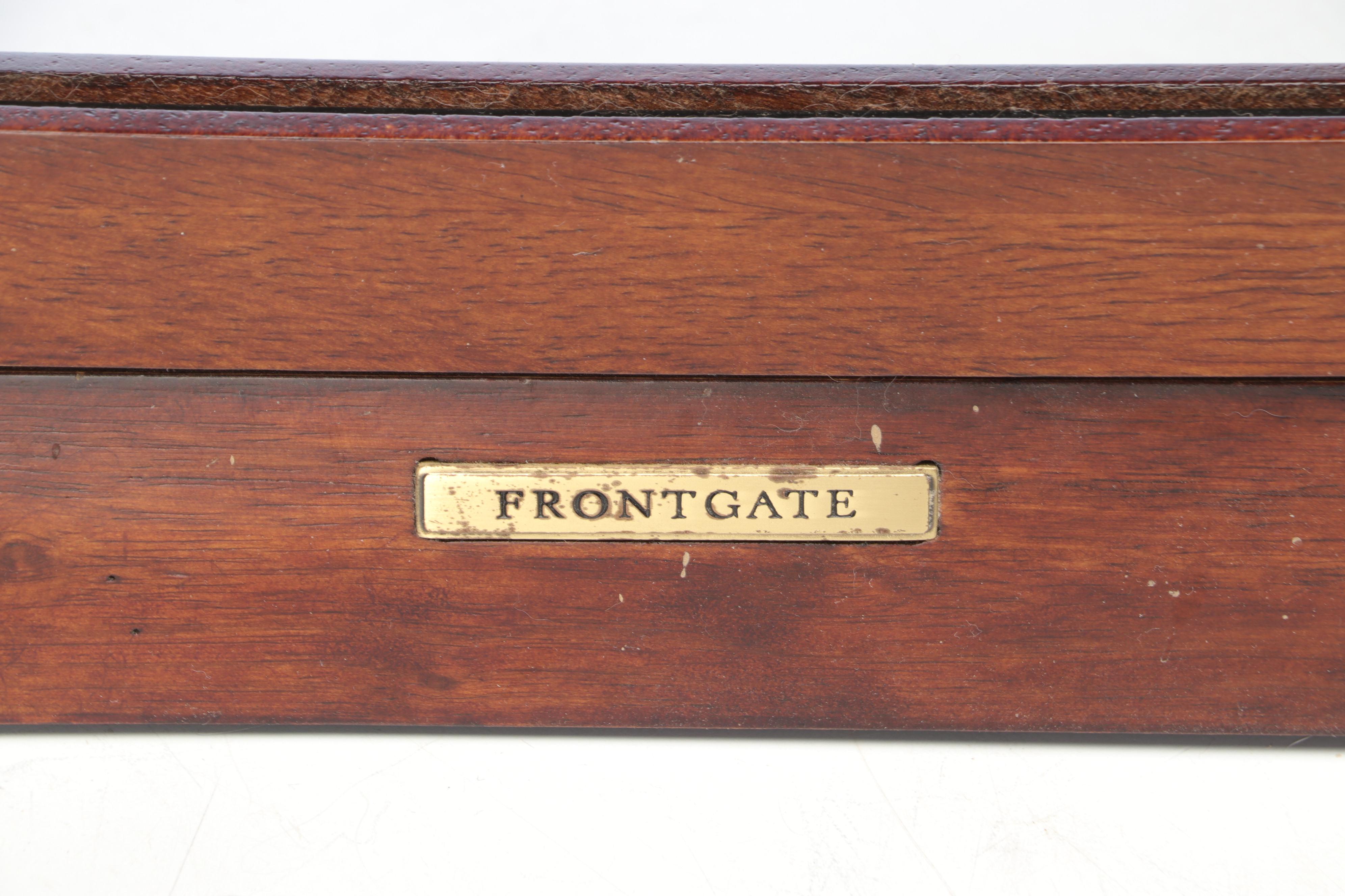 Frontgate Finished Wood and Metal Adjustable Pet Gate