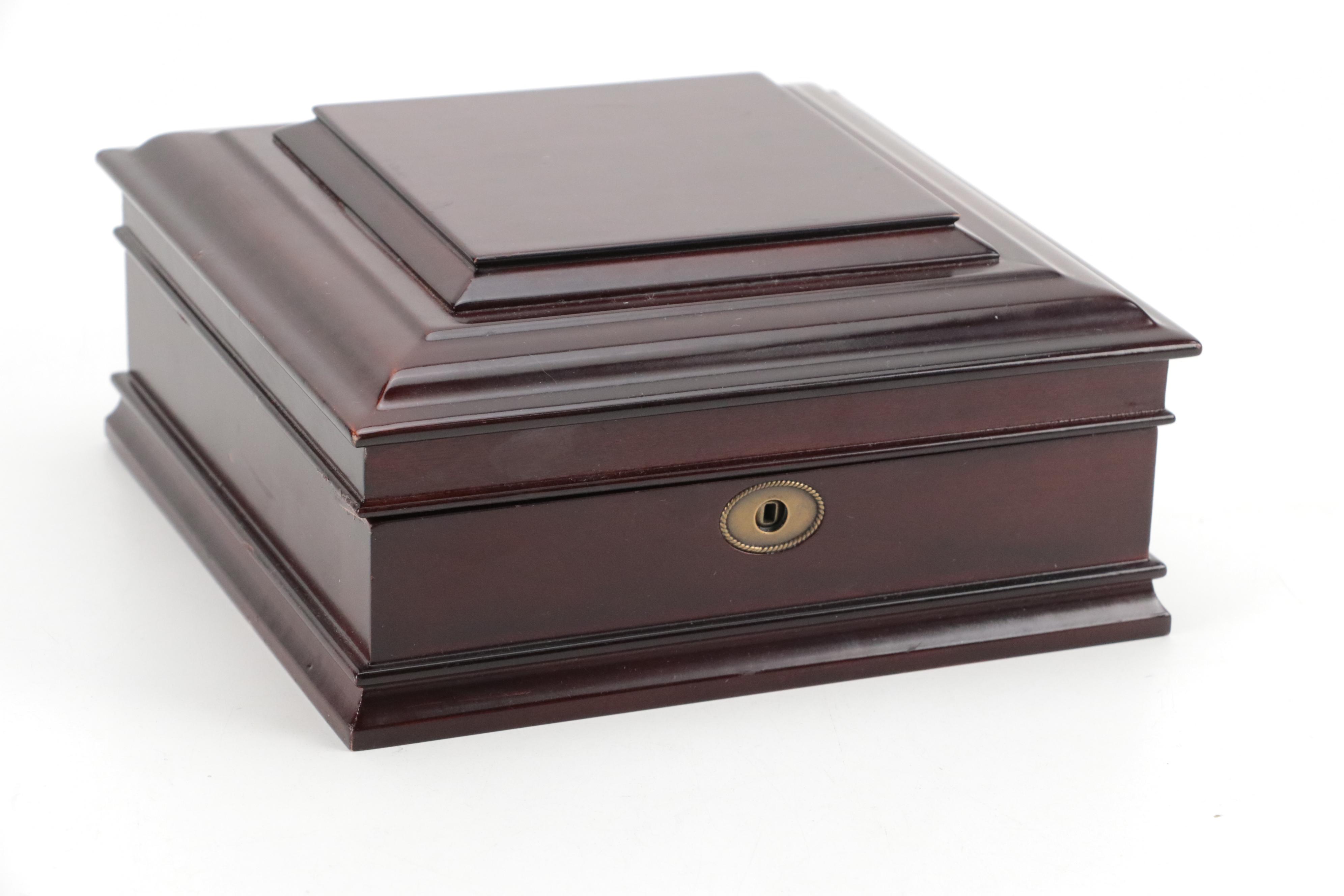 The Bombay Co. Wooden Hinged Watch Case Box
