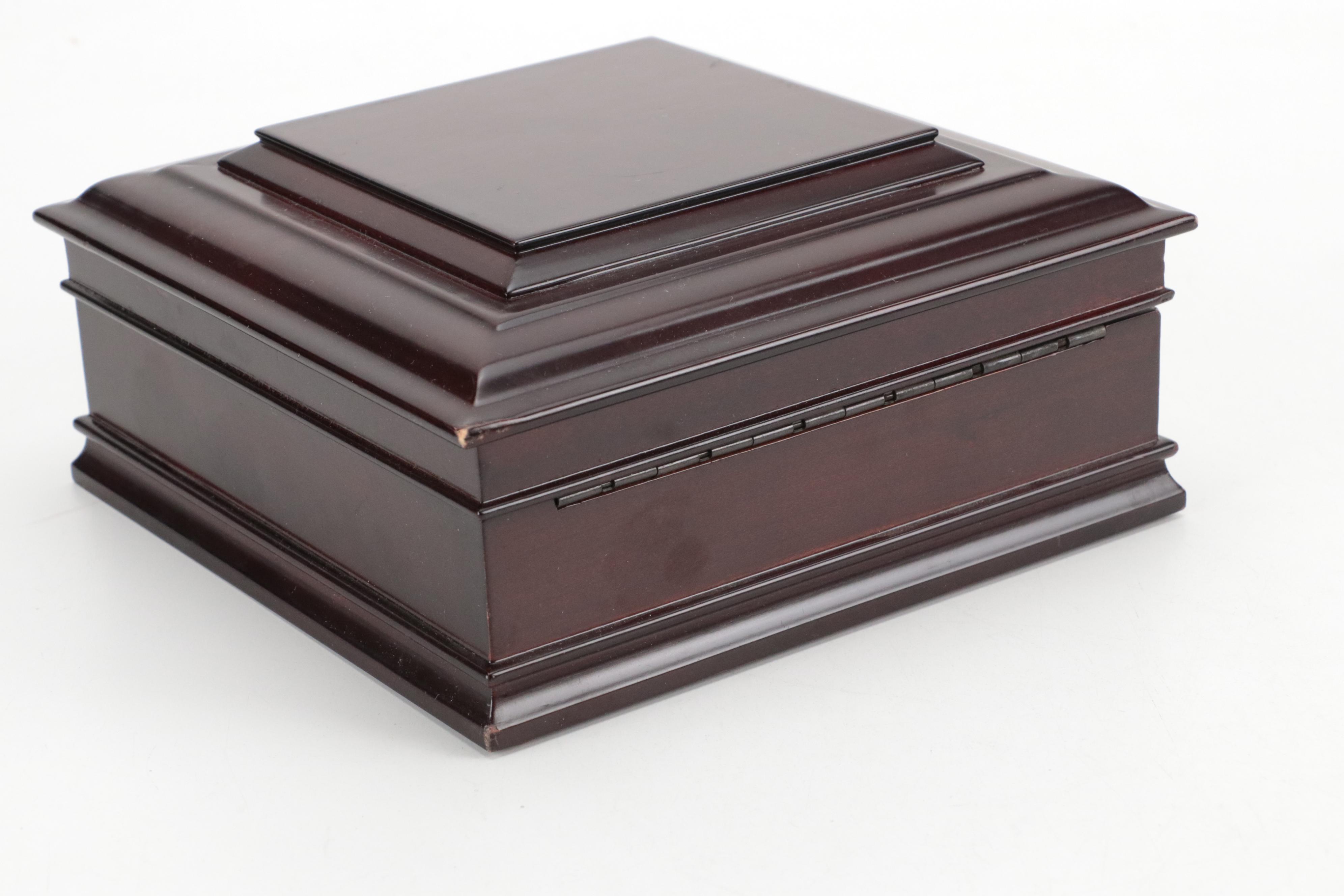 The Bombay Co. Wooden Hinged Watch Case Box