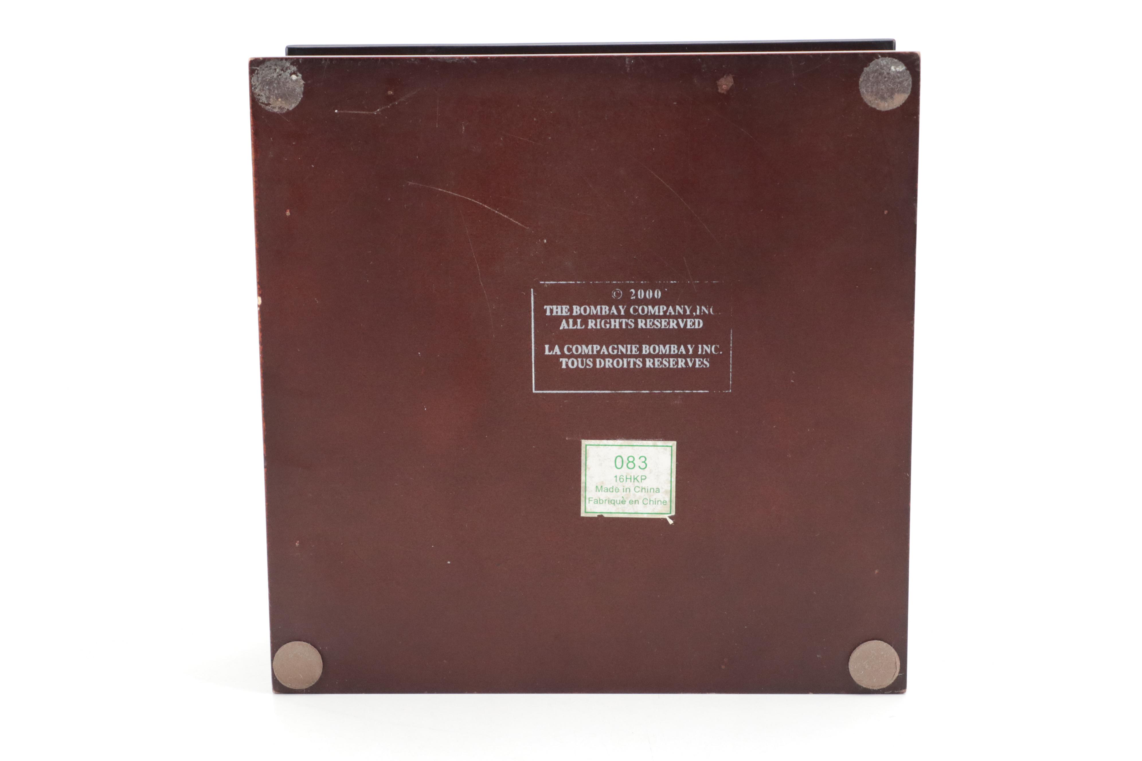 The Bombay Co. Wooden Hinged Watch Case Box