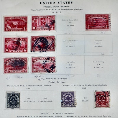 Early Back of the Book and Revenue Stamp Collection