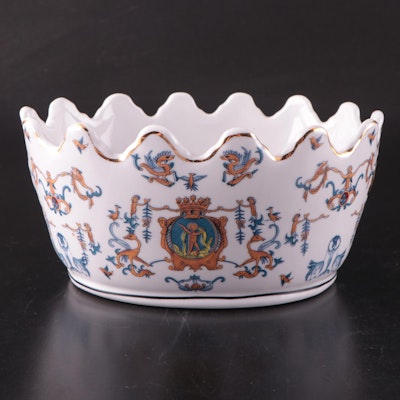 Chinese Export Style Porcelain Cachepot