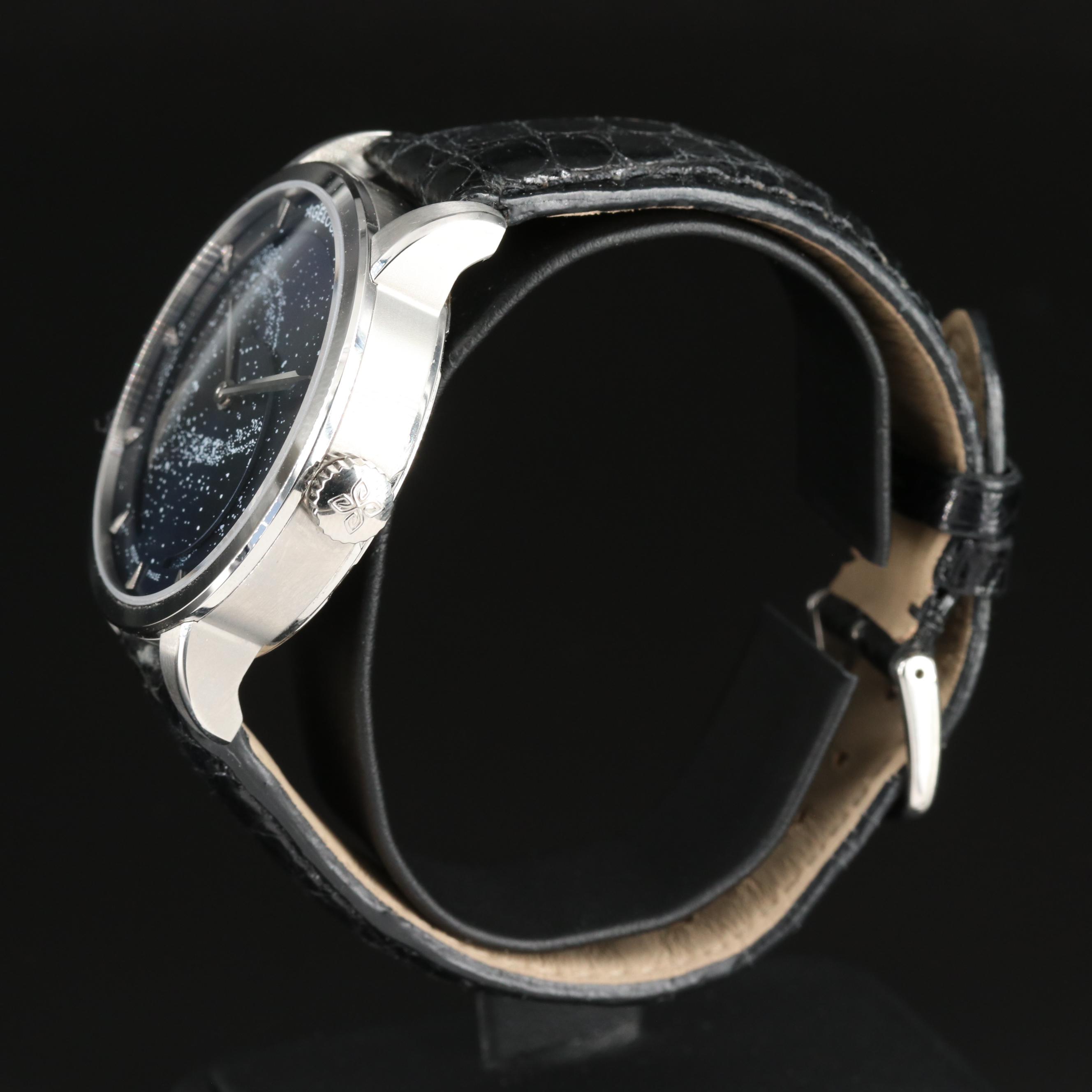 Agelocer Stainless Steel Moon Phase Automatic Watch