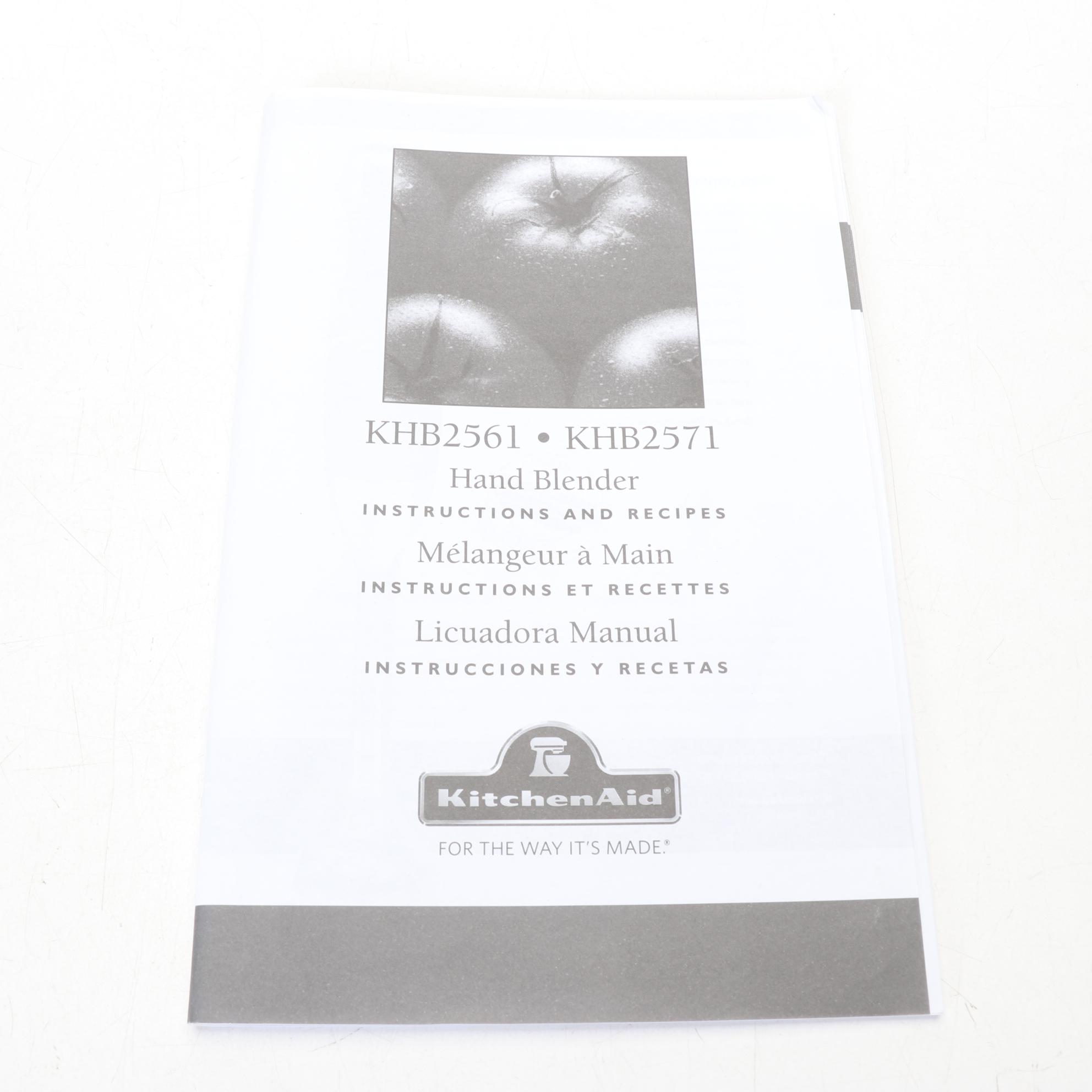 KitchenAid Hand Blender with Multiple Attachments