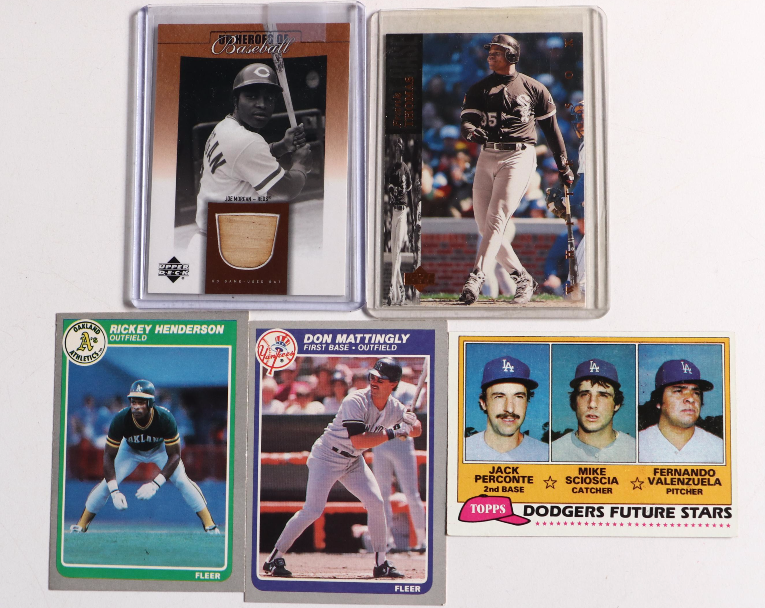 Fleer with Other Baseball Cards Featuring Frank Thomas, Tony Gwynn, and More
